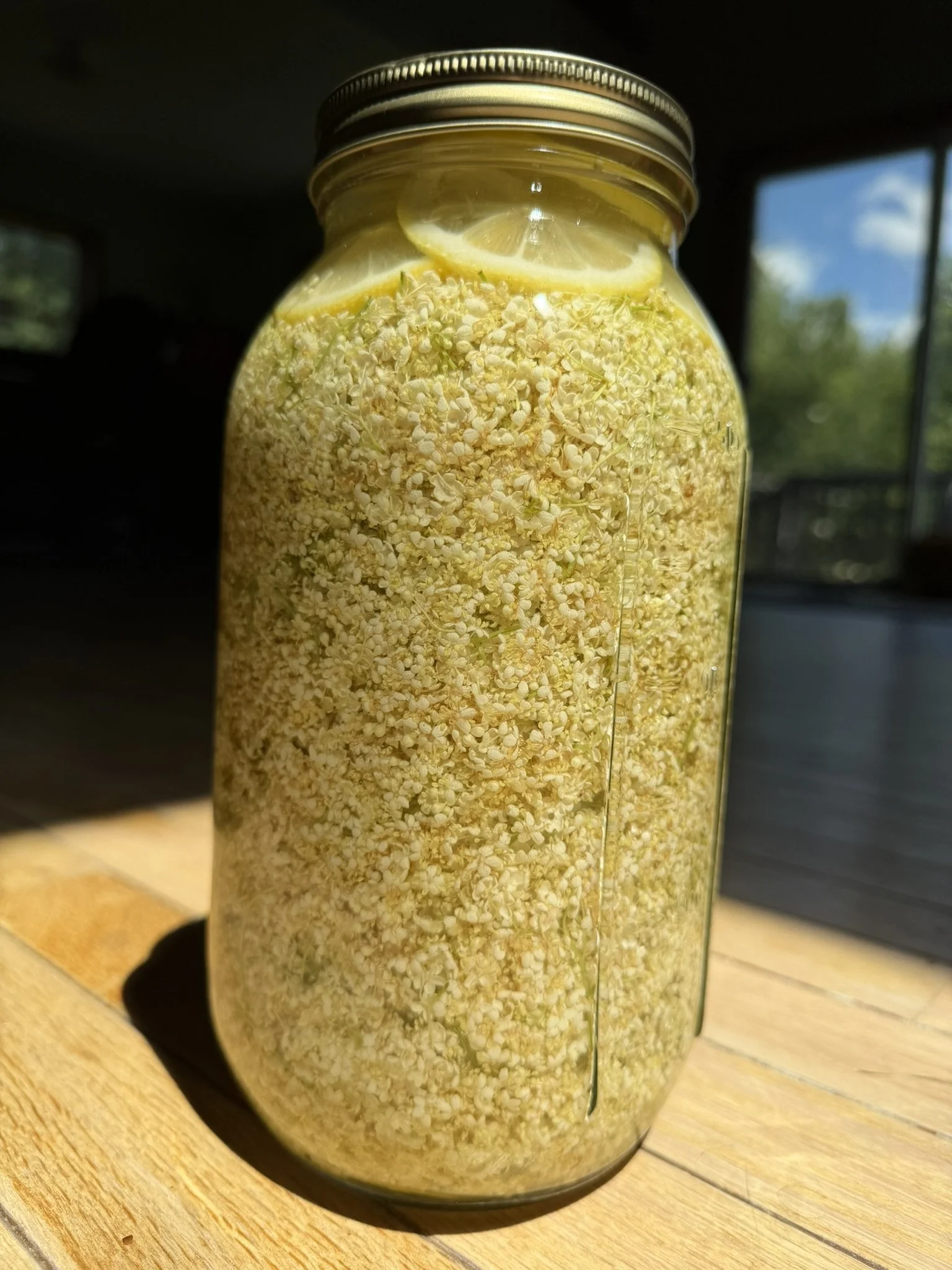 Jar filled, capped, ready to infuse for four weeks..JPEG