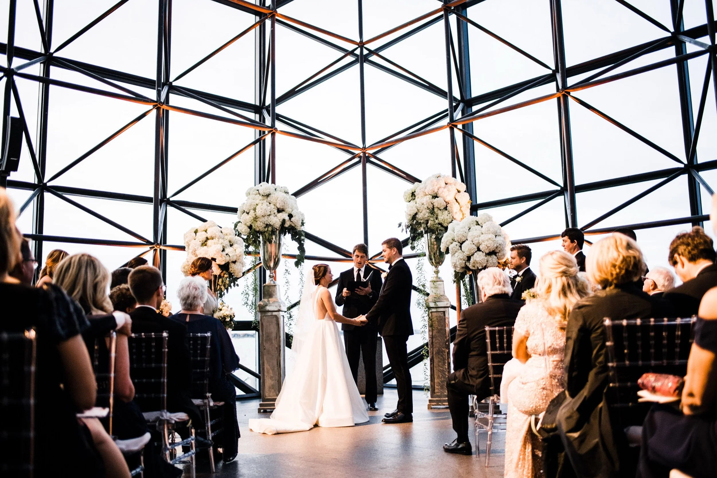 Wedding Ceremony at the JFK library and Presidential center