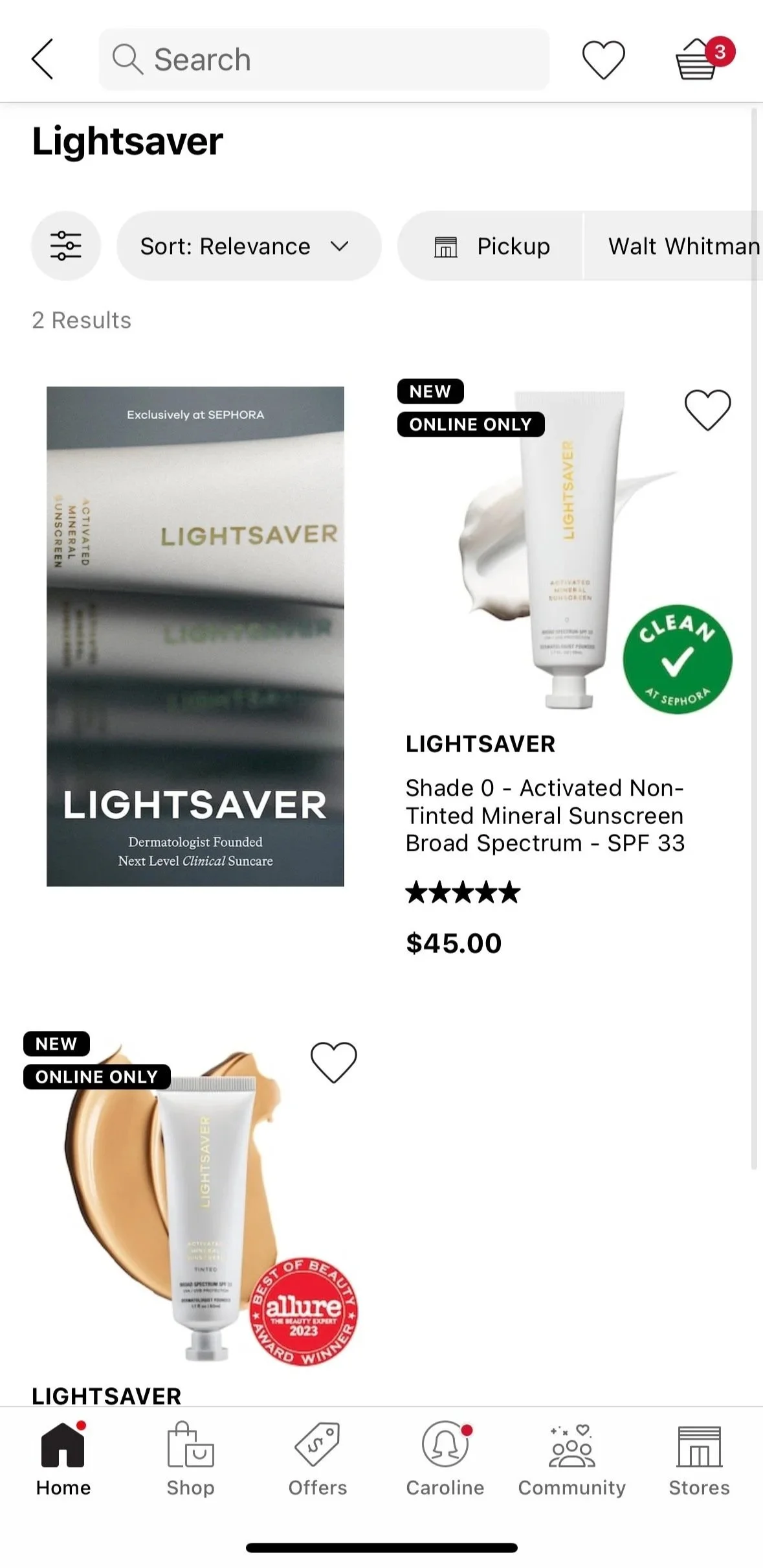 Lightsaver | Sephora Brand Page Feature