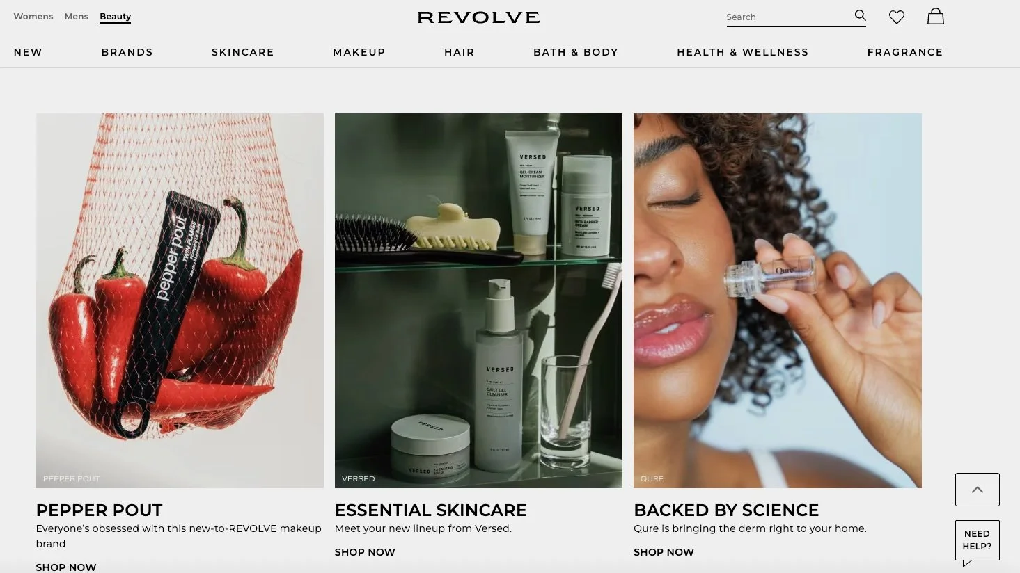 Versed | Revolve Category Banner