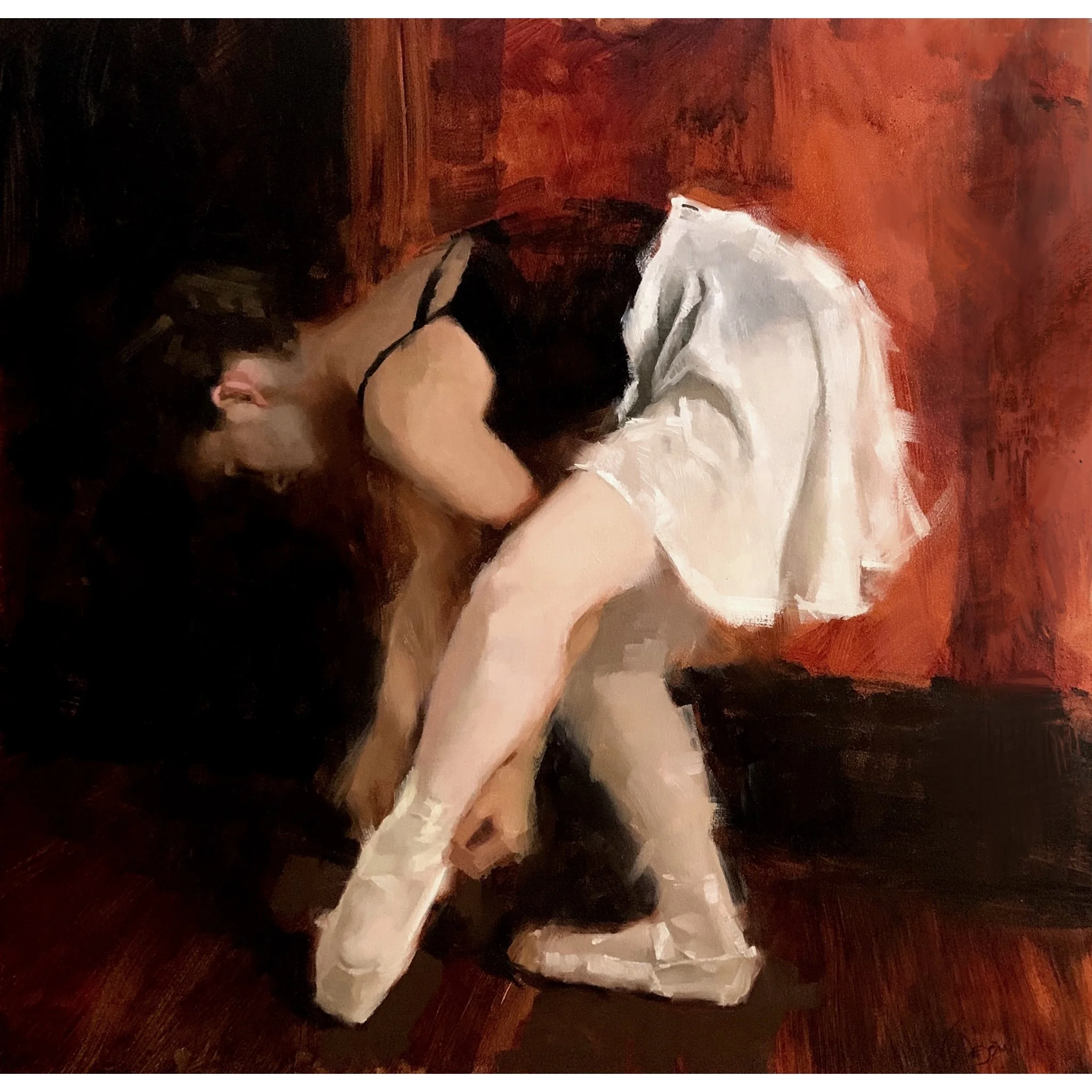 "Curtains", Oil on Linen, 
2nd Place OPA Summer Showcase 2022 SOLD