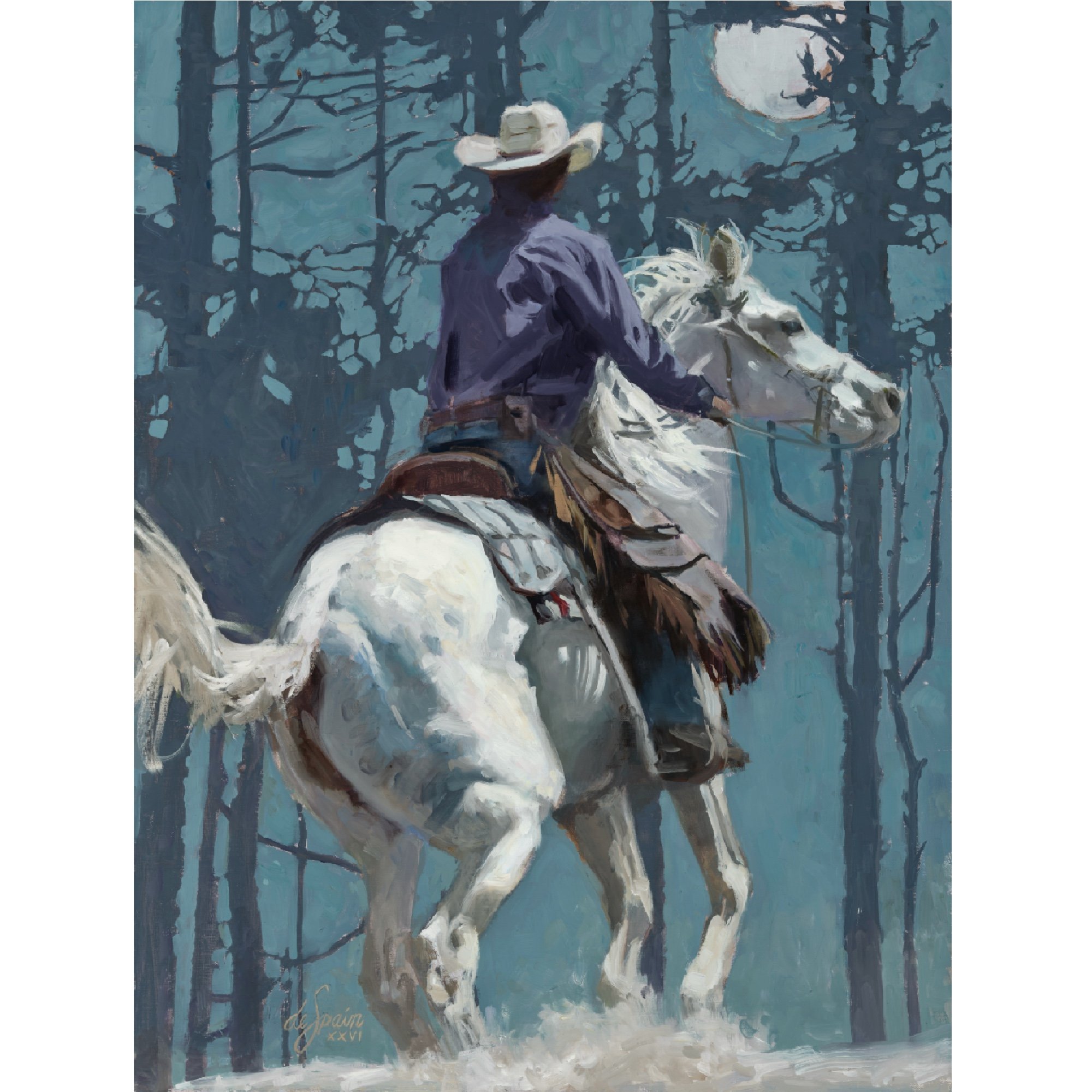 Once Upon a Moonlit Trail - Fine Art Print