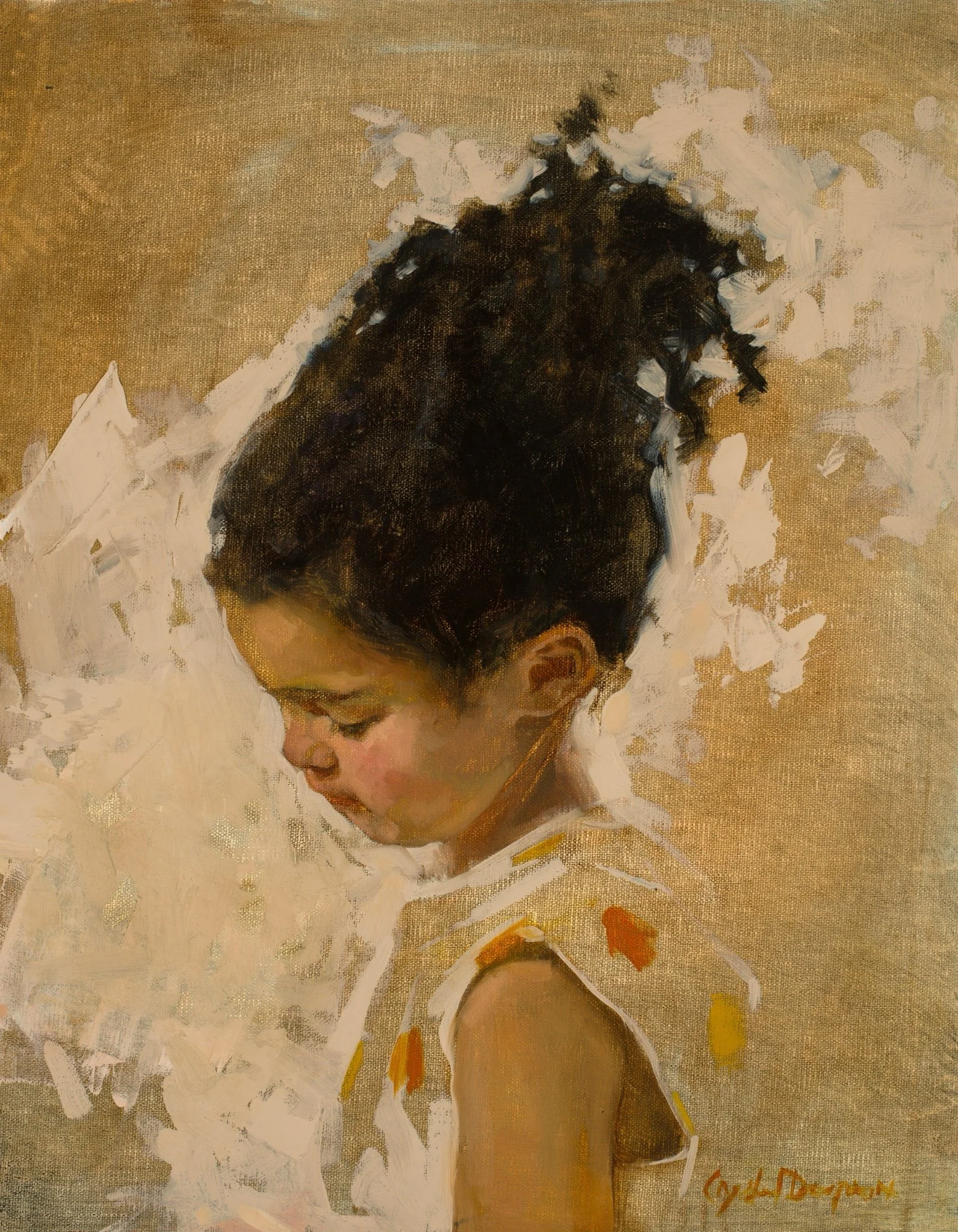 "Millie in Dots", Oil on Linen, Award of Excellence, Western Regional OPA show 2023 SOLD