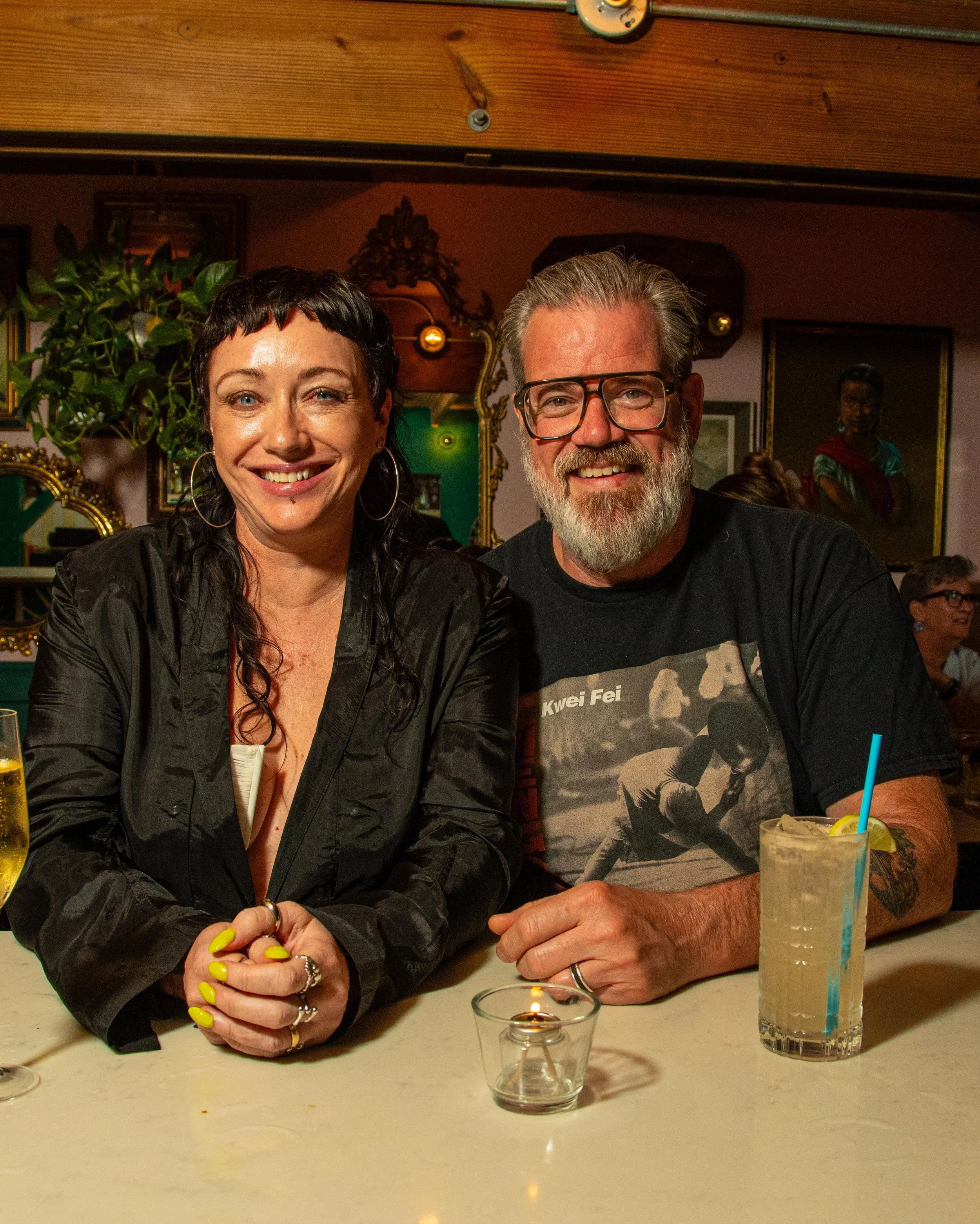 David Schuttenberg and Tina Heath, owners of Always Awkward Hospitality in Charleston, South Carolina. Beautiful South Cantonese in downtown Charleston, and Kwei Fei Sichuan in Charleston