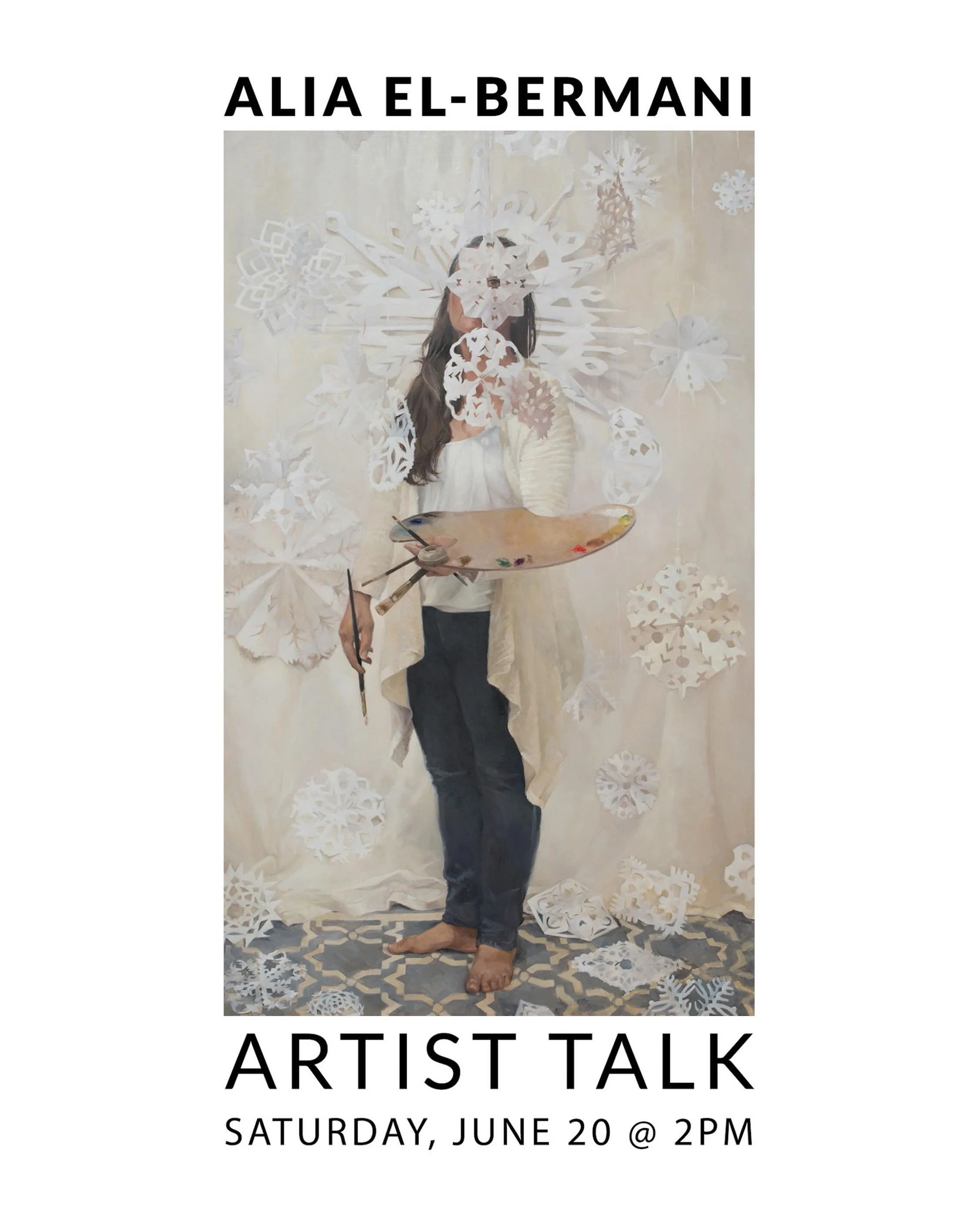 Join us on Saturday, June 20th at 2pm for an artist talk with Alia El-Bermani! 

#cravenallengallery