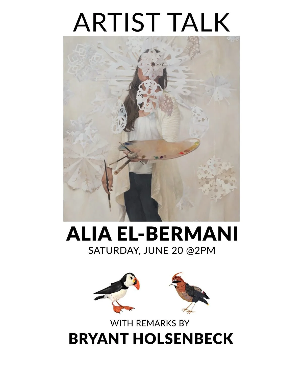 Join us TOMORROW at 2pm for an artist talk with Alia El-Bermani, with remarks by Bryant Holsenbeck. 

&ldquo;Perennial&rdquo; and &ldquo;Birds Among Us&rdquo; remain on view through July 11th. 

#cravenallengallery