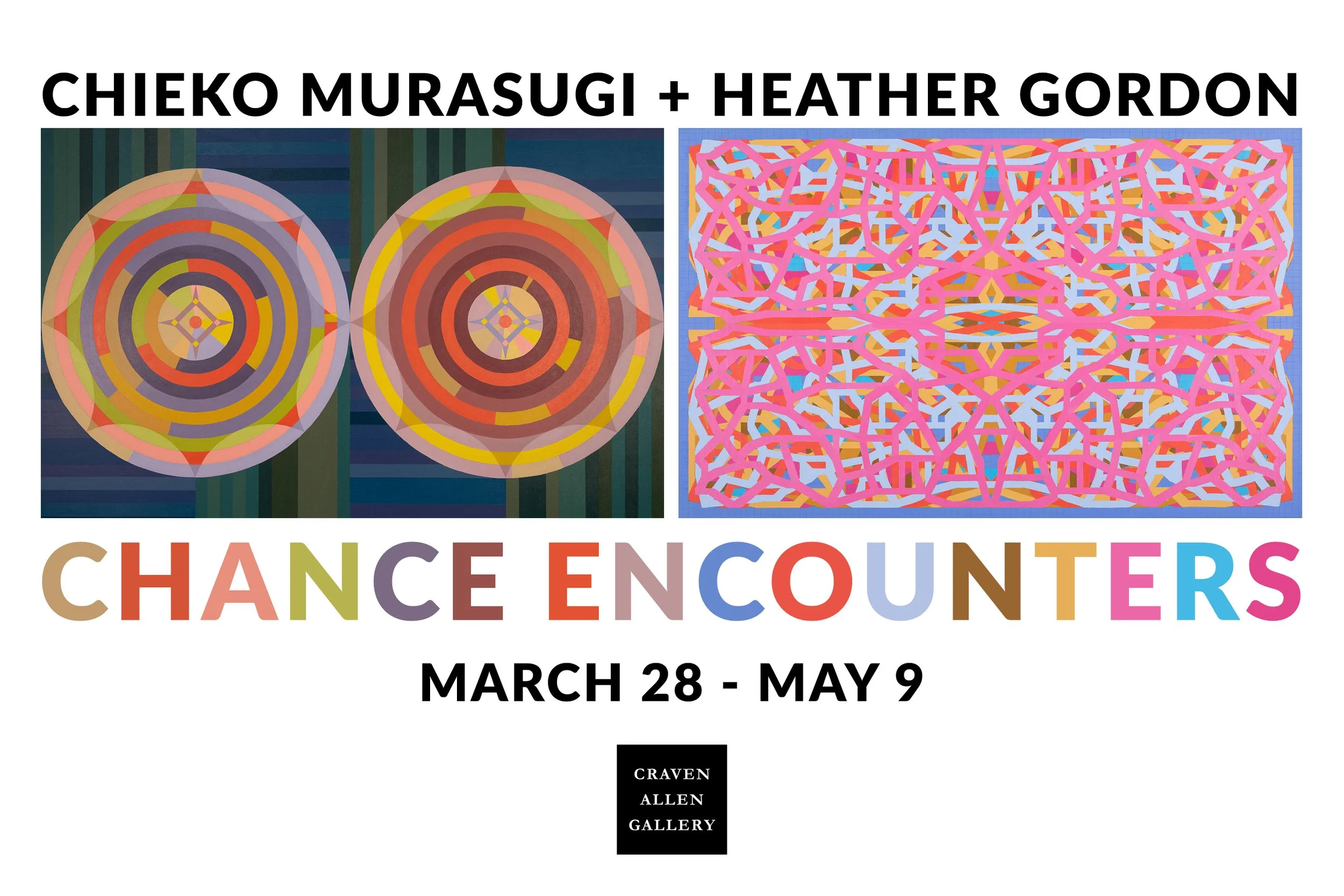 Chieko Murasugi and Heather Gordon Exhibition Chance Encounters