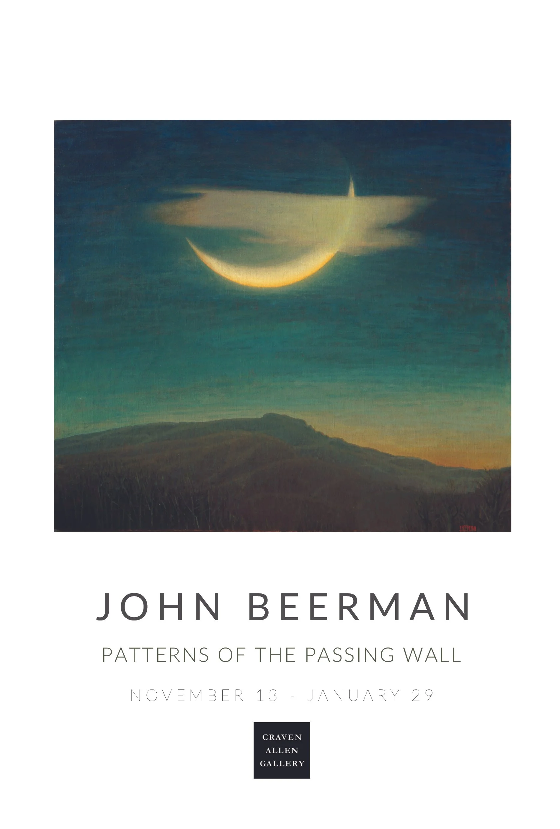 John Beerman Exhibition Patterns of the Passing Wall