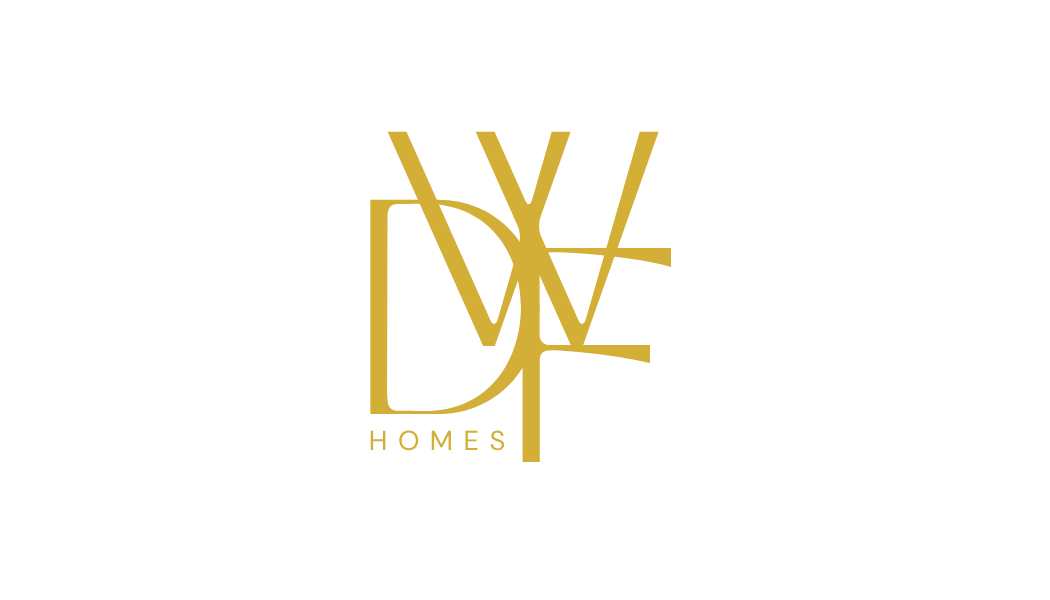Gold and black logo for DVS Homes with stylized overlapping letters D, V, and S and the word 'HOMES' underneath.