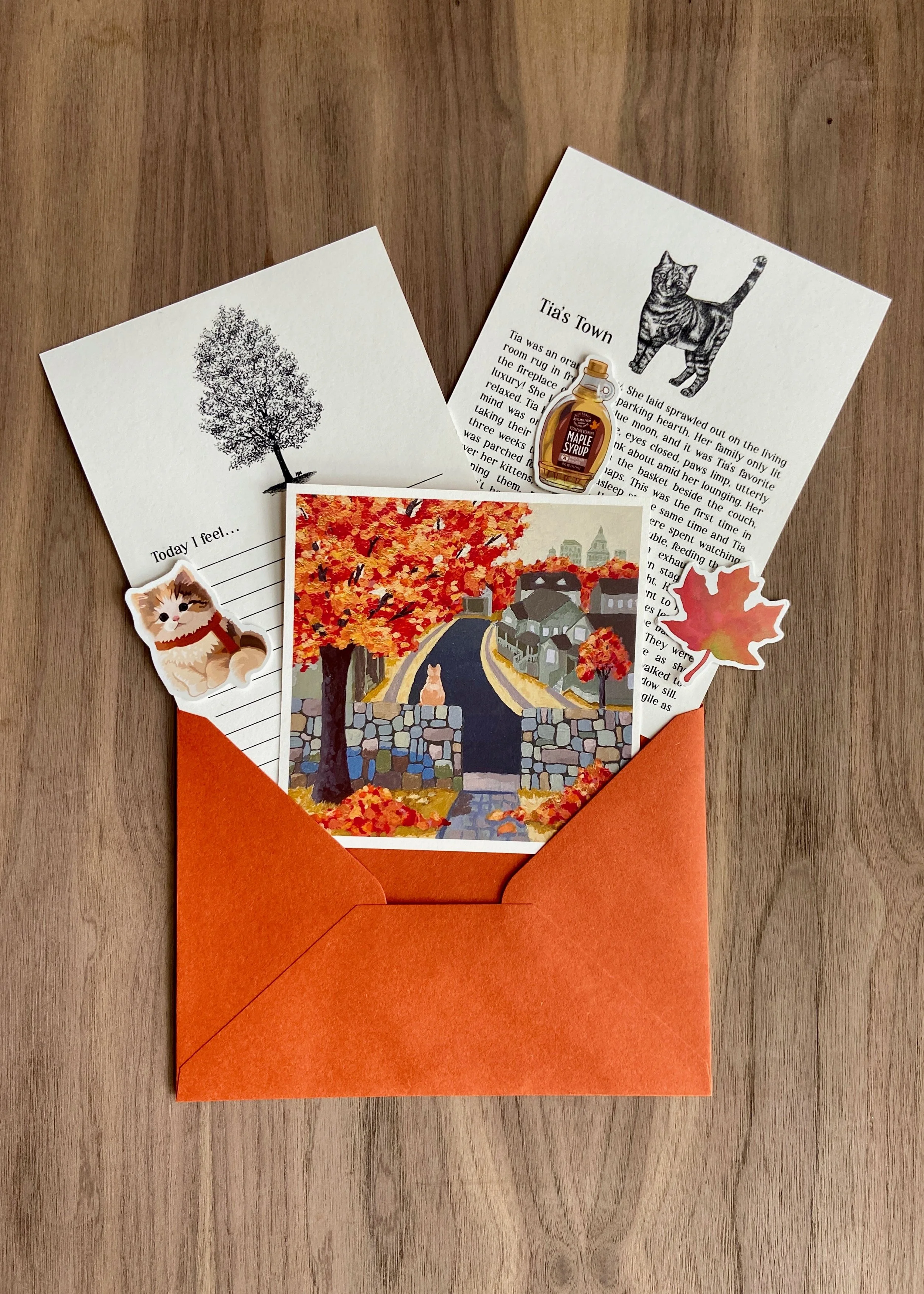 Orange Cat and Sugar Maple