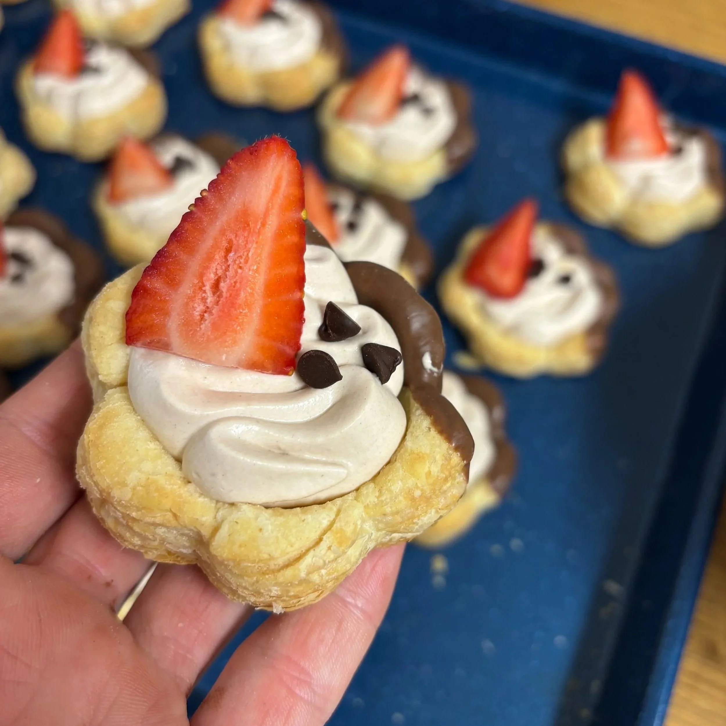 Nutella Mousse Puff Pastry Tartlet