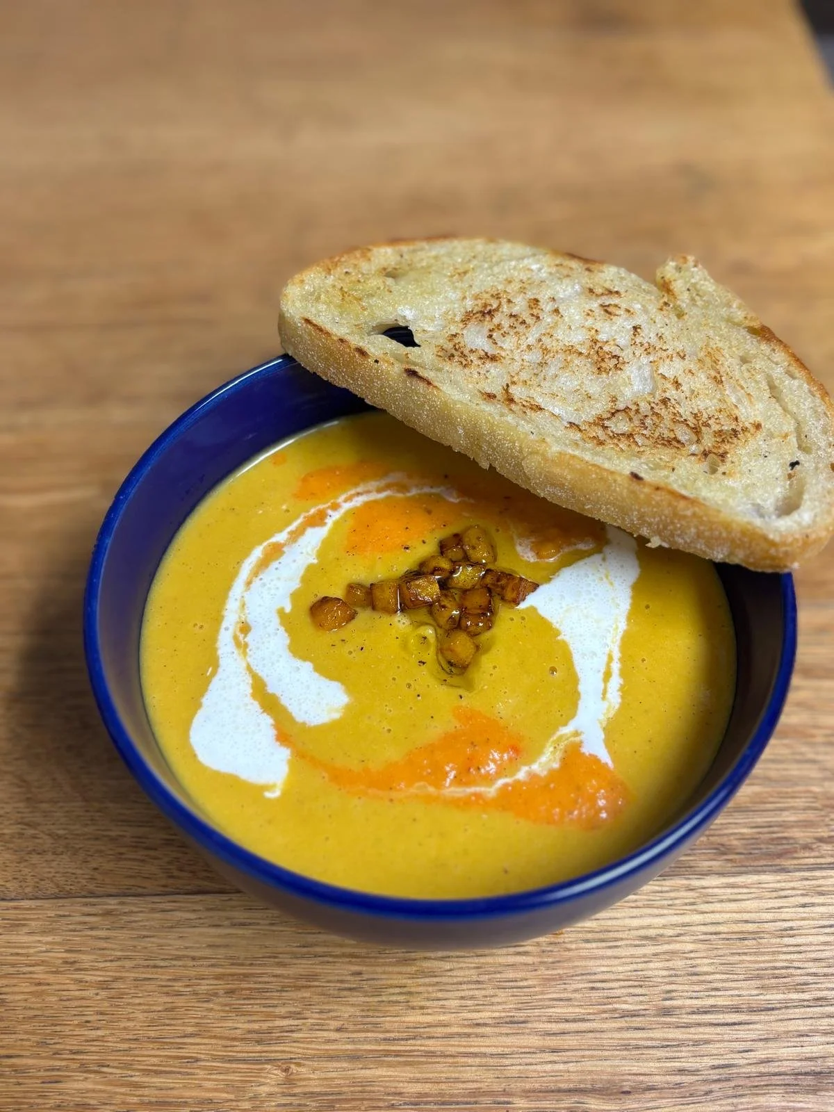 Butternut Soup w/ Sourdough