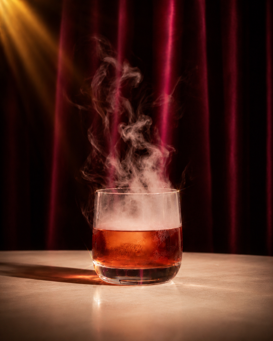 A classic old fashioned cocktail