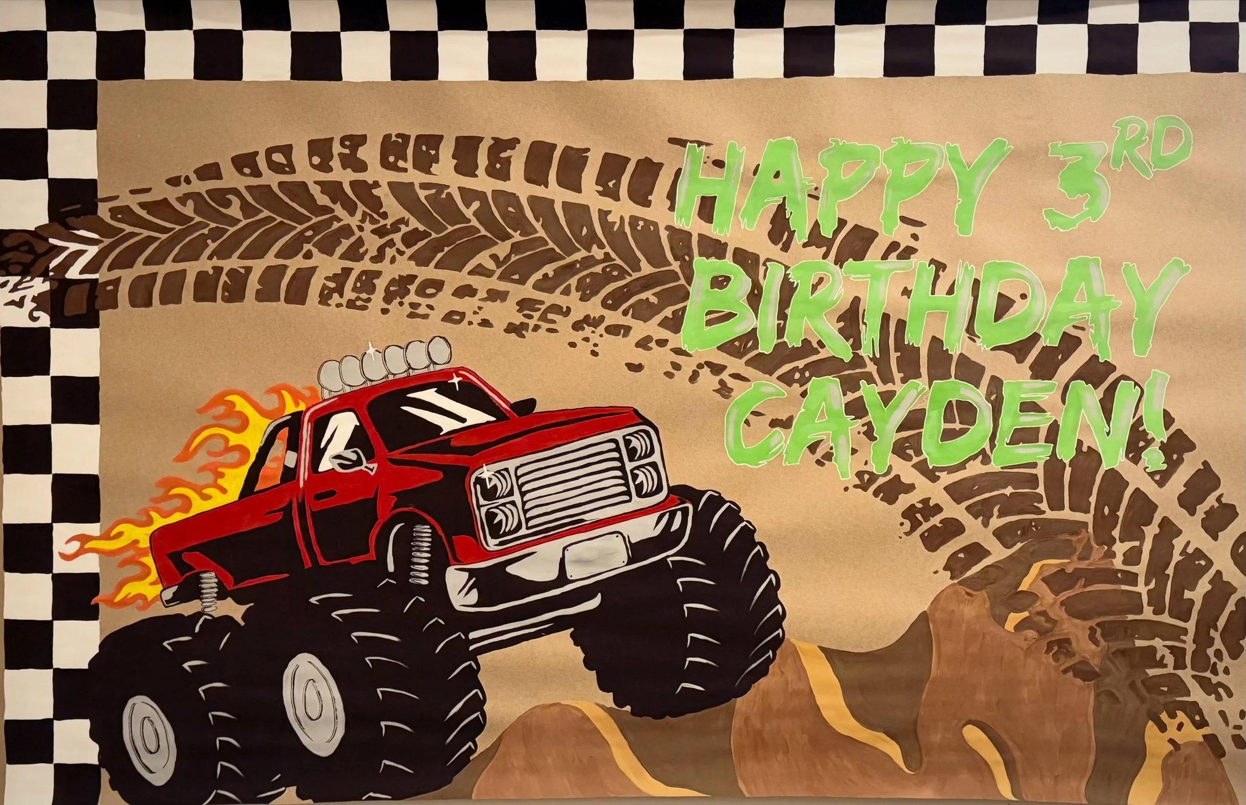 Happy 3rd Birthday Cayden! I think we CRUSHED this one. 🔥