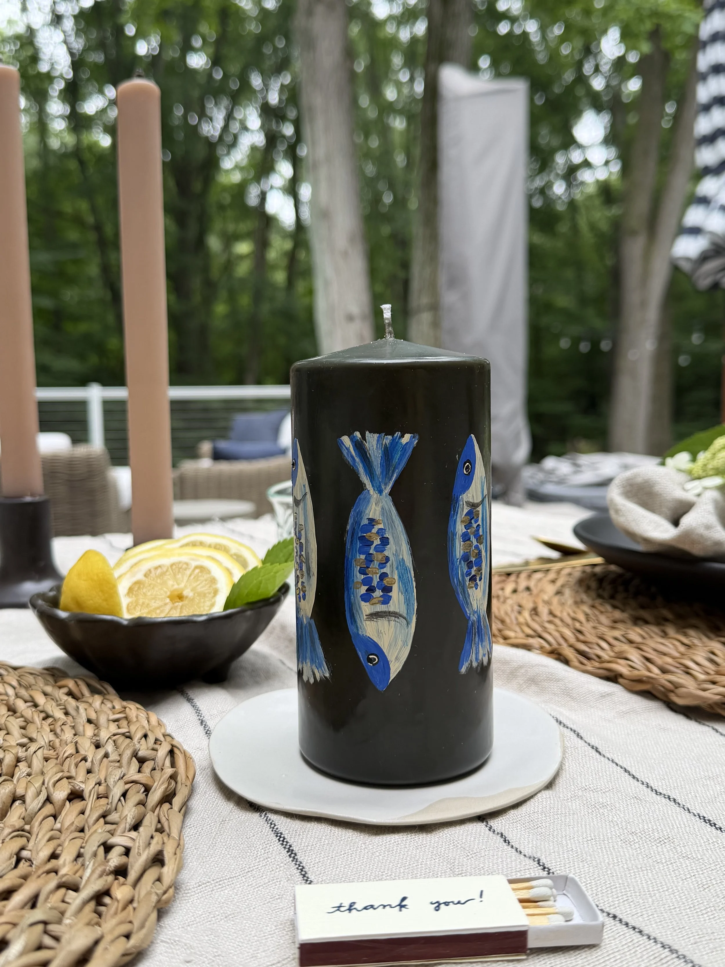 Sardine Pillar Candle