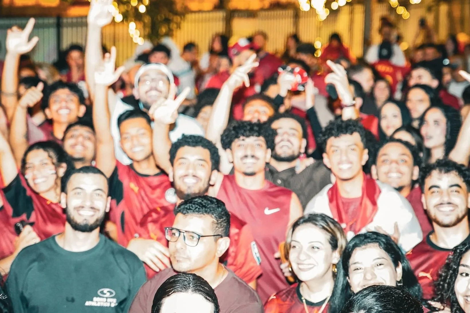Egyptian fans celebrating at the Afroto World Cup pregame concert in Dallas–Fort Worth, hosted by Egypt DFW and bringing the Egyptian community together through music, culture, and soccer.