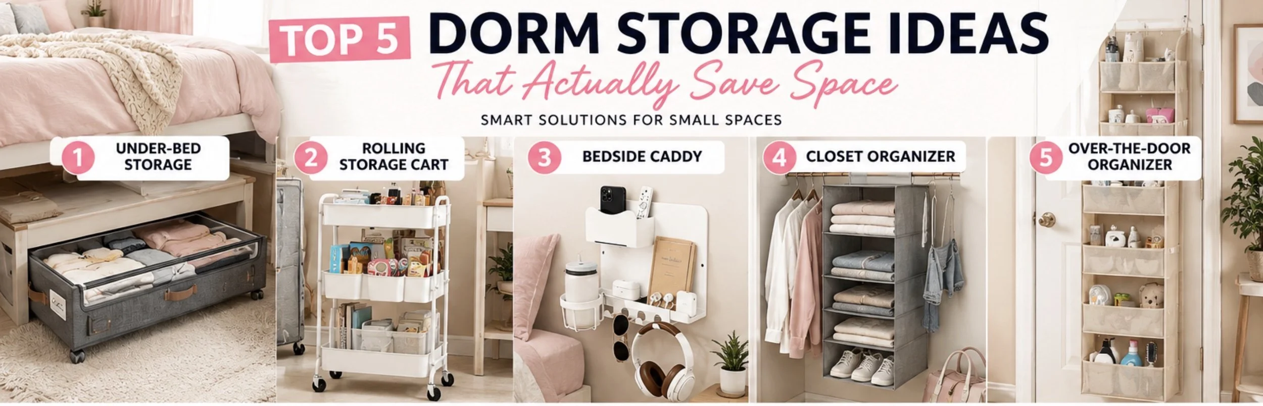 Top 5 Dorm Storage Ideas That Actually Save Space