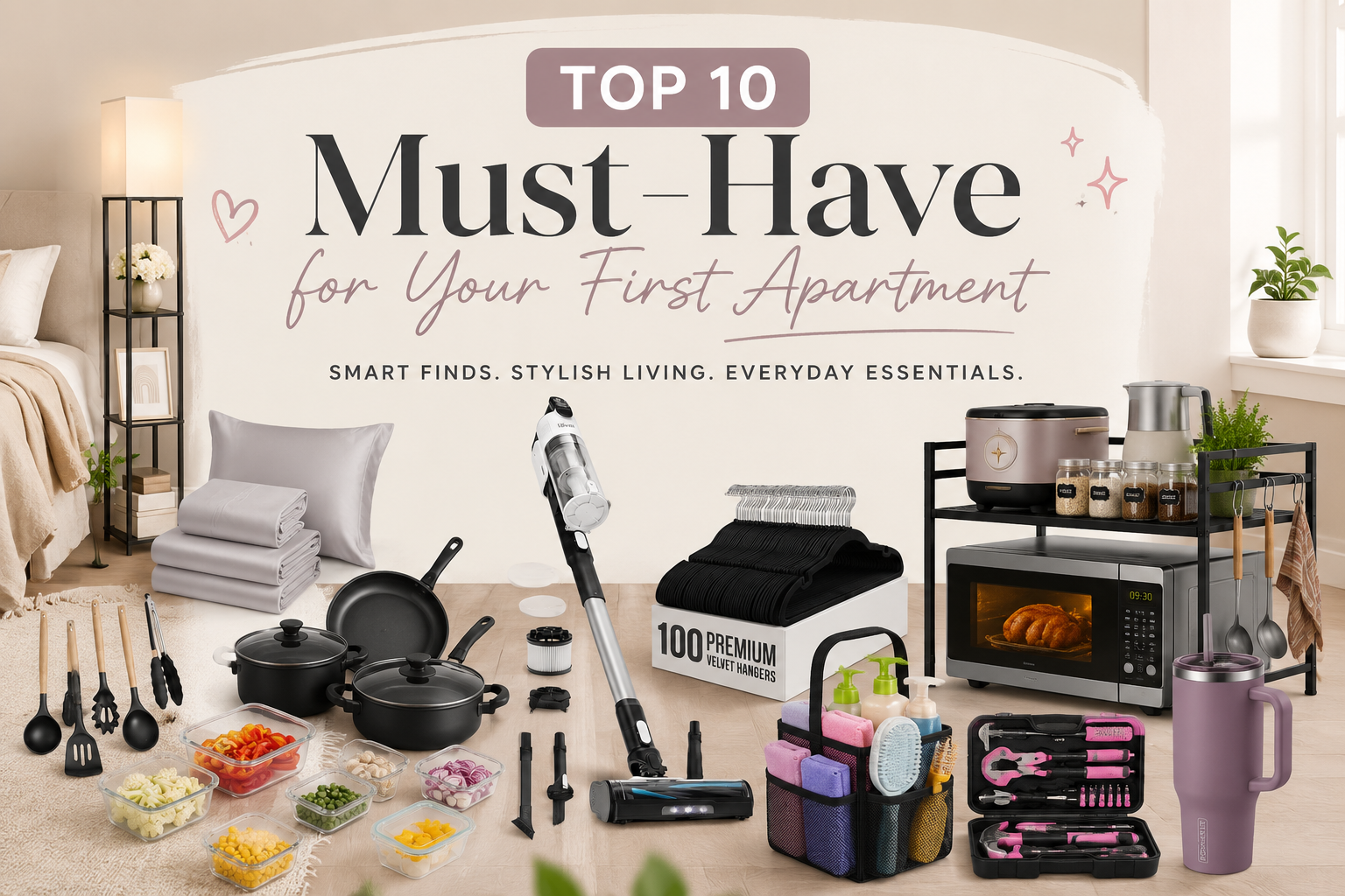 Top 10 First Apartment Essentials: Everything You Actually Need
