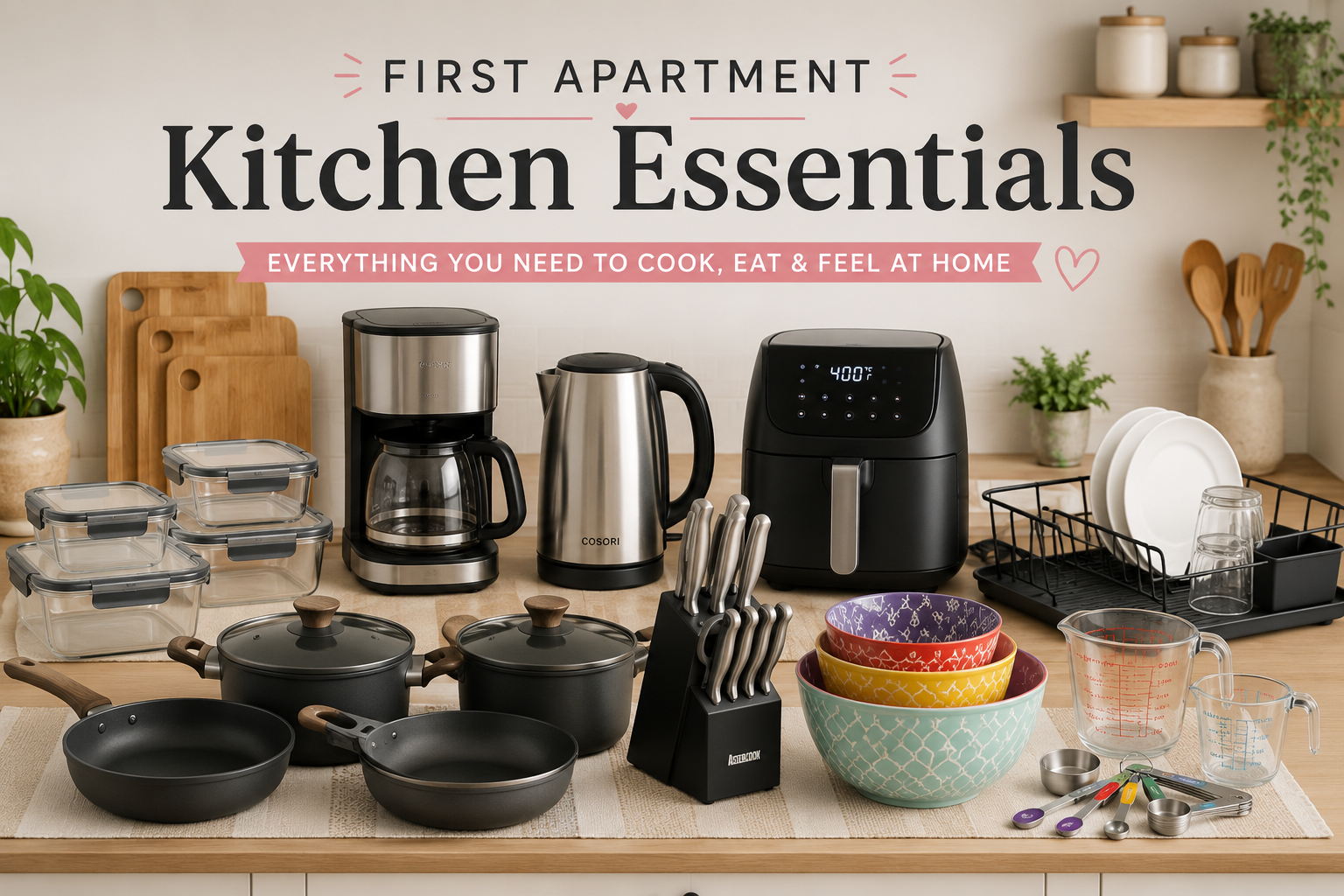 Top 10 First Apartment Kitchen Essentials You’ll Actually Use