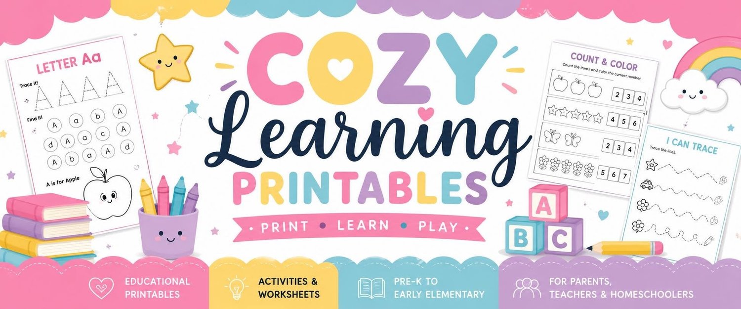 COZY Learning Printables