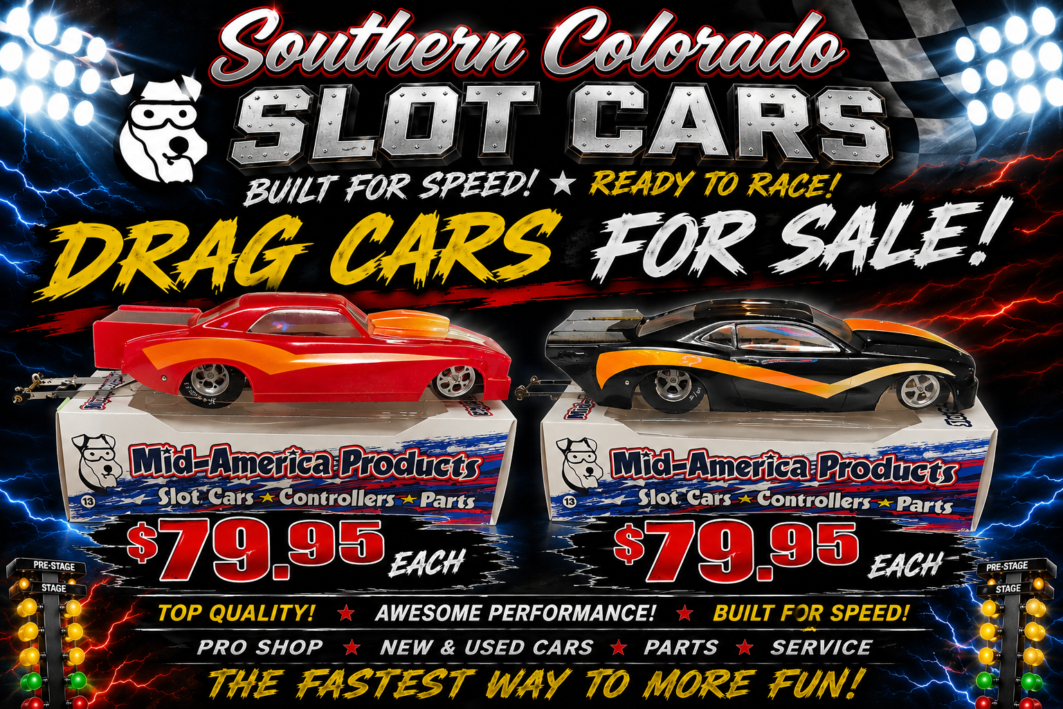 Drag Car - Red or Black