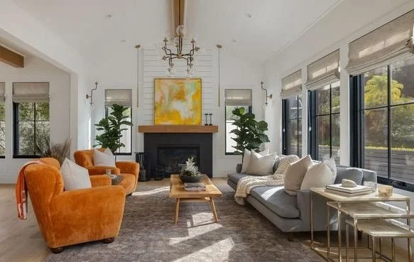 Homeowner occupied modern staging in Encino, CA for a realtors listing