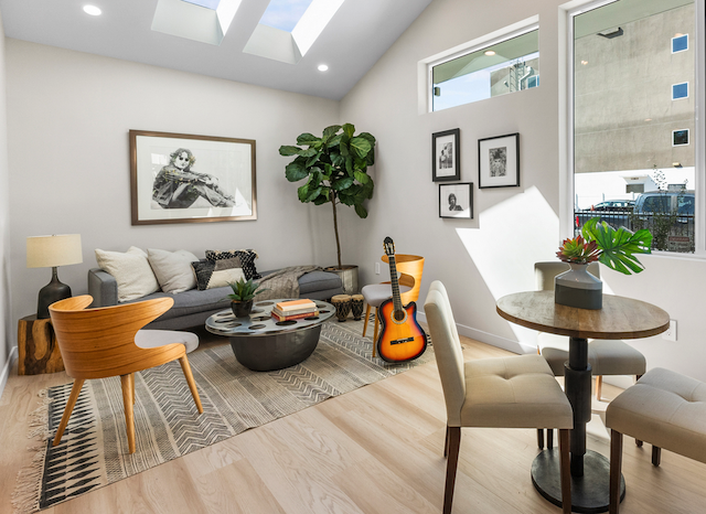 Modern hip real estate home staging ADU in Los Angeles, CA