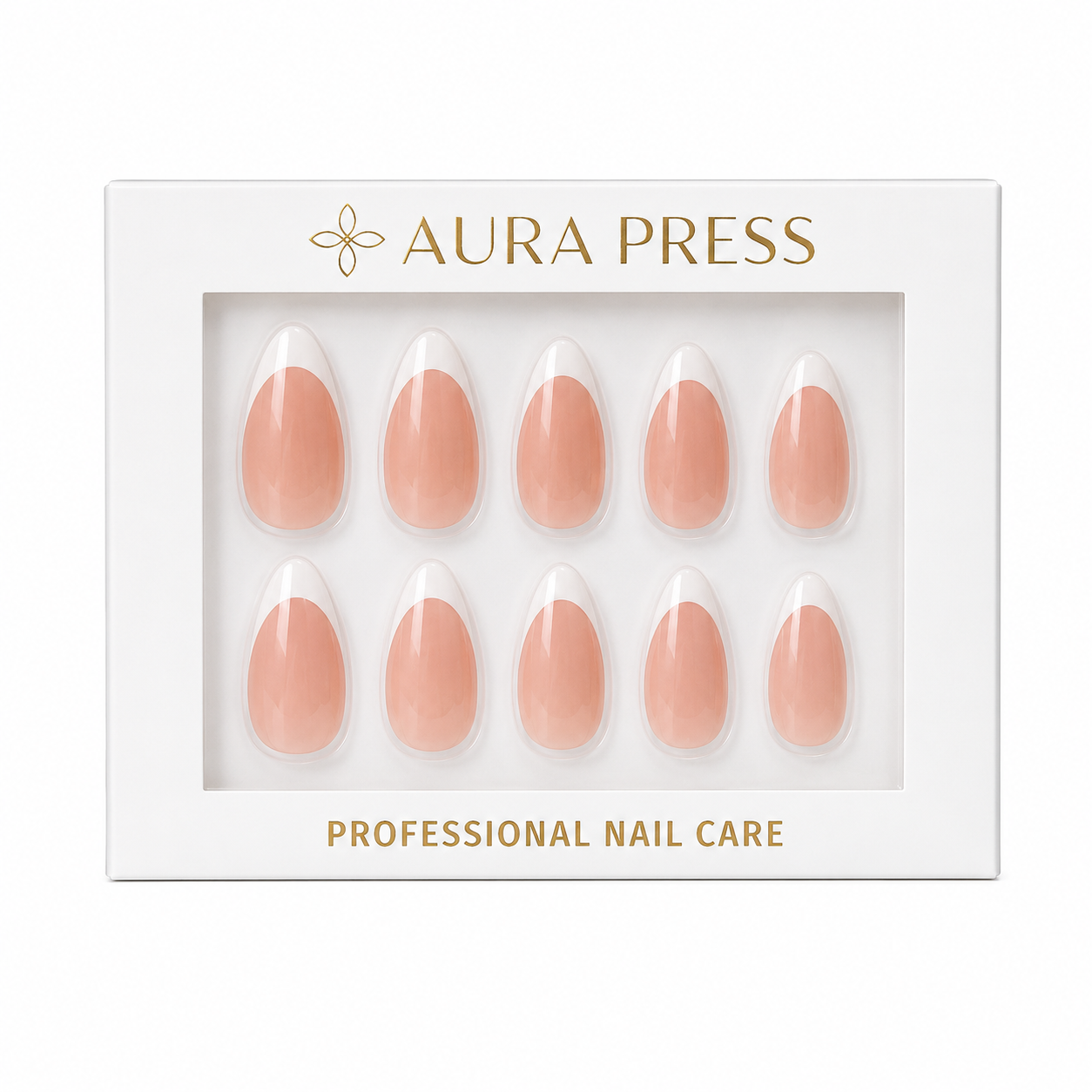 Almond Nude French Press-On Nails