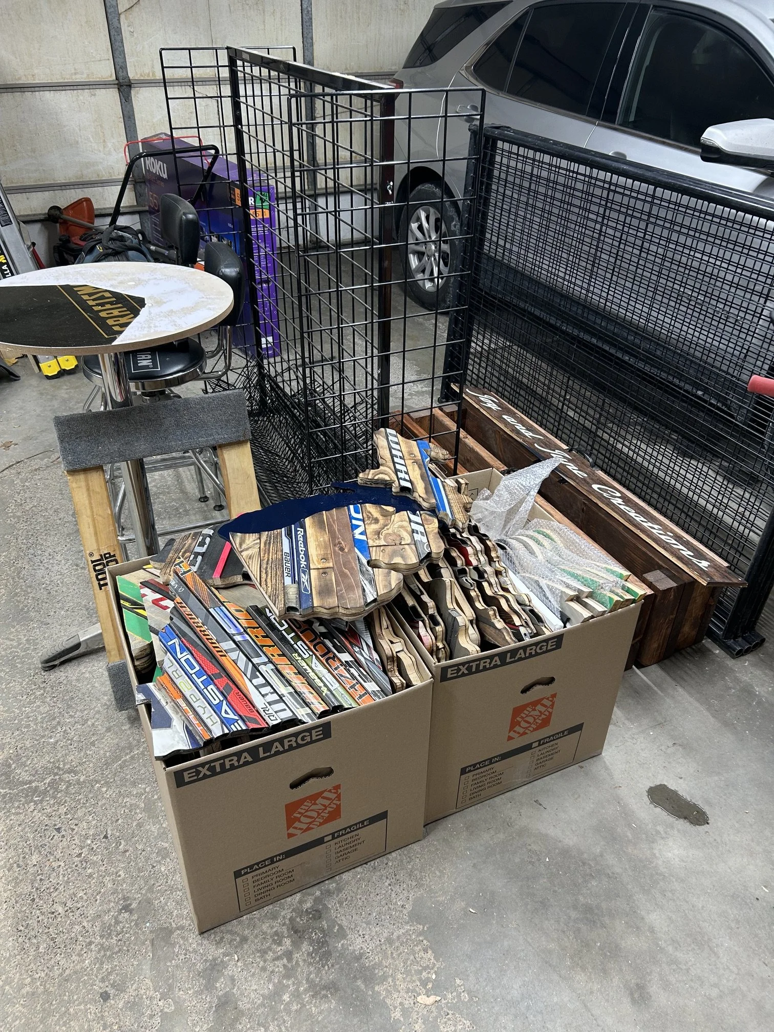 Packing up for my first show at the Furniture and Things complex