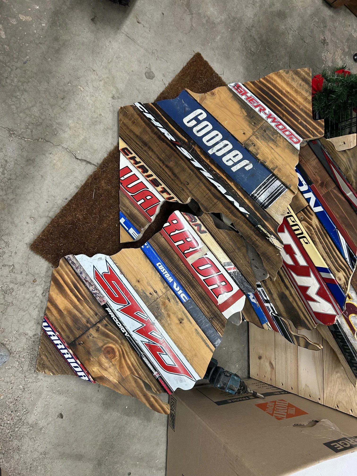 This was a matching set I created for a split home of MN and WI fans