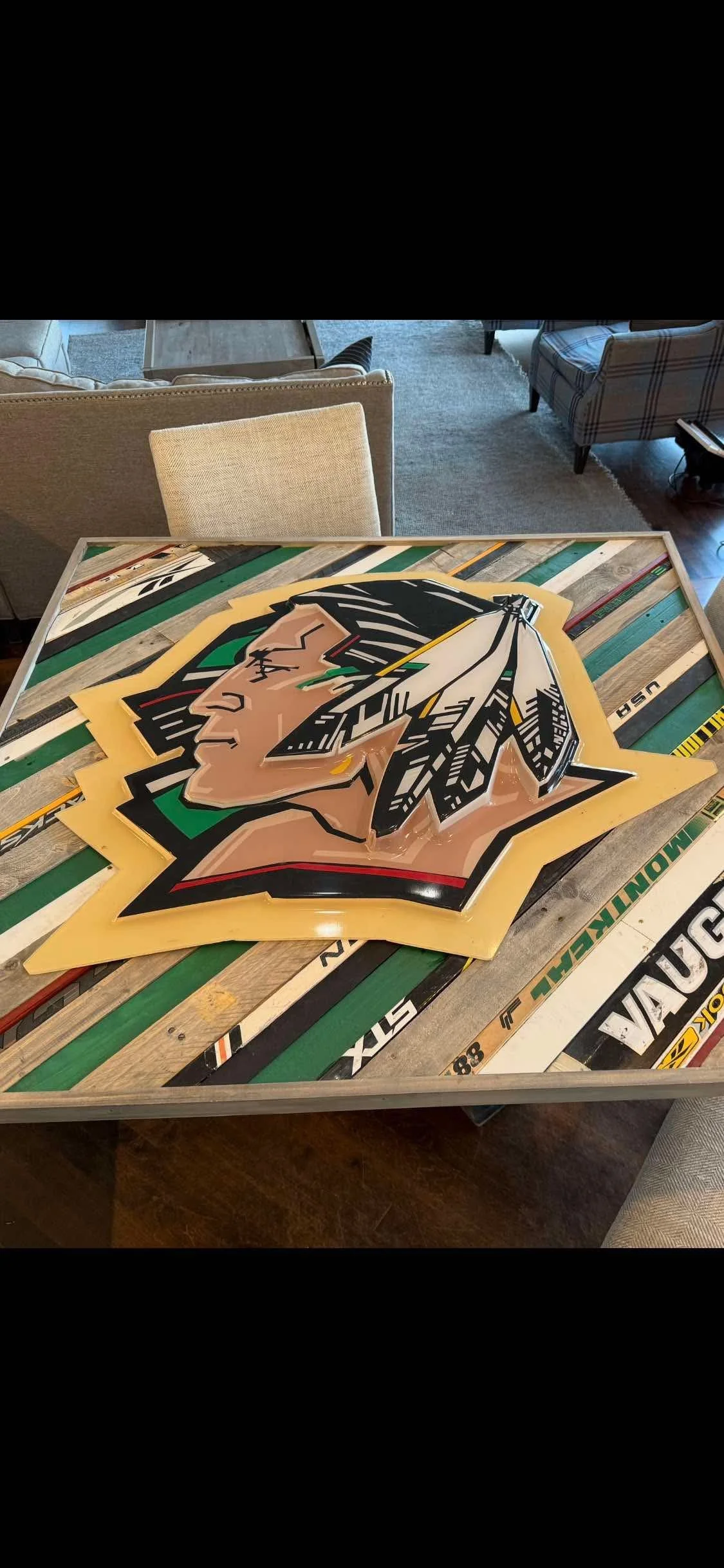 4ft by 4ft custom square for this ND logo