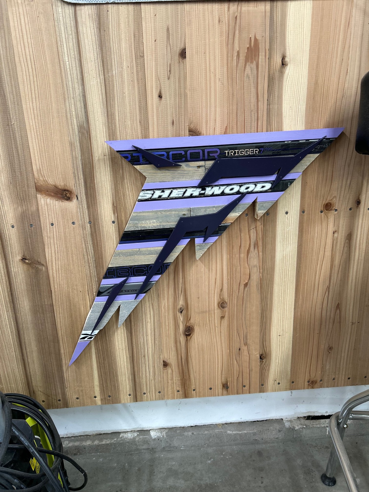 Custom creation that hanging at the Grand Casino Hockey arena