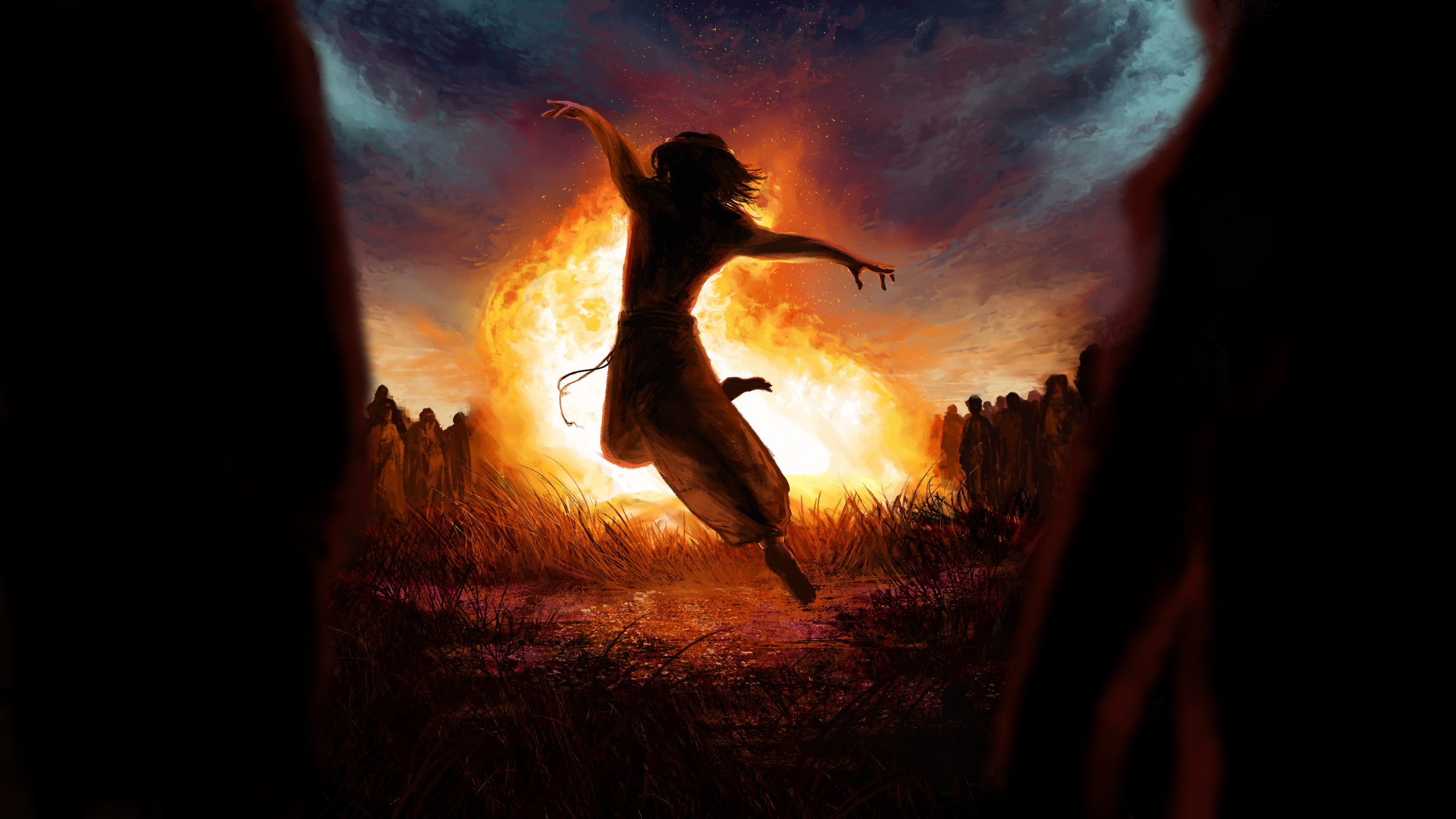 Dance: The Prince of Fools - The image which accompanies the second movement of the symphony; this scene takes place around a bonfire where the character performs his favorite artform: dance.