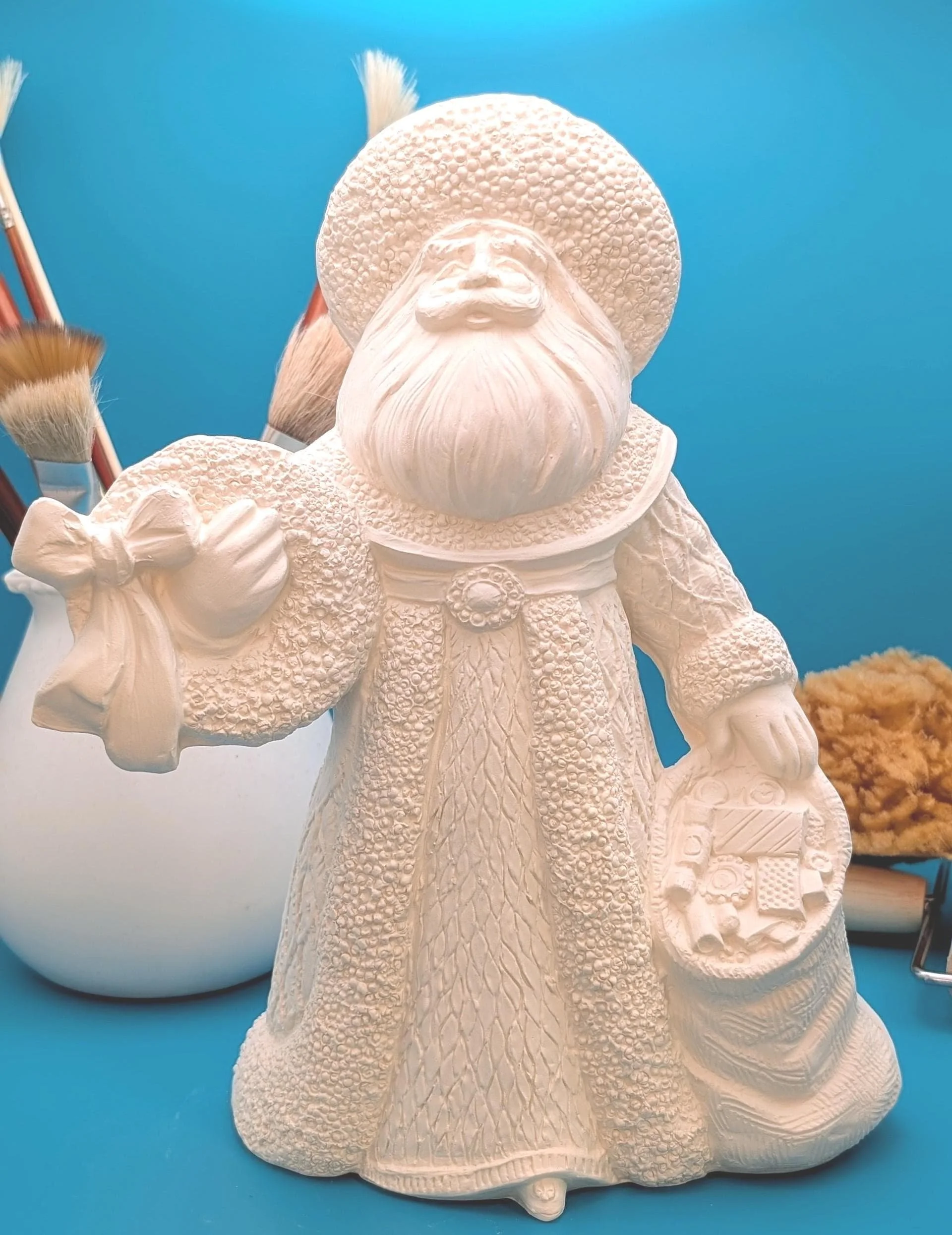 *RARE* Gare Bisque-ware Santa “Cranberry Santa” #3124