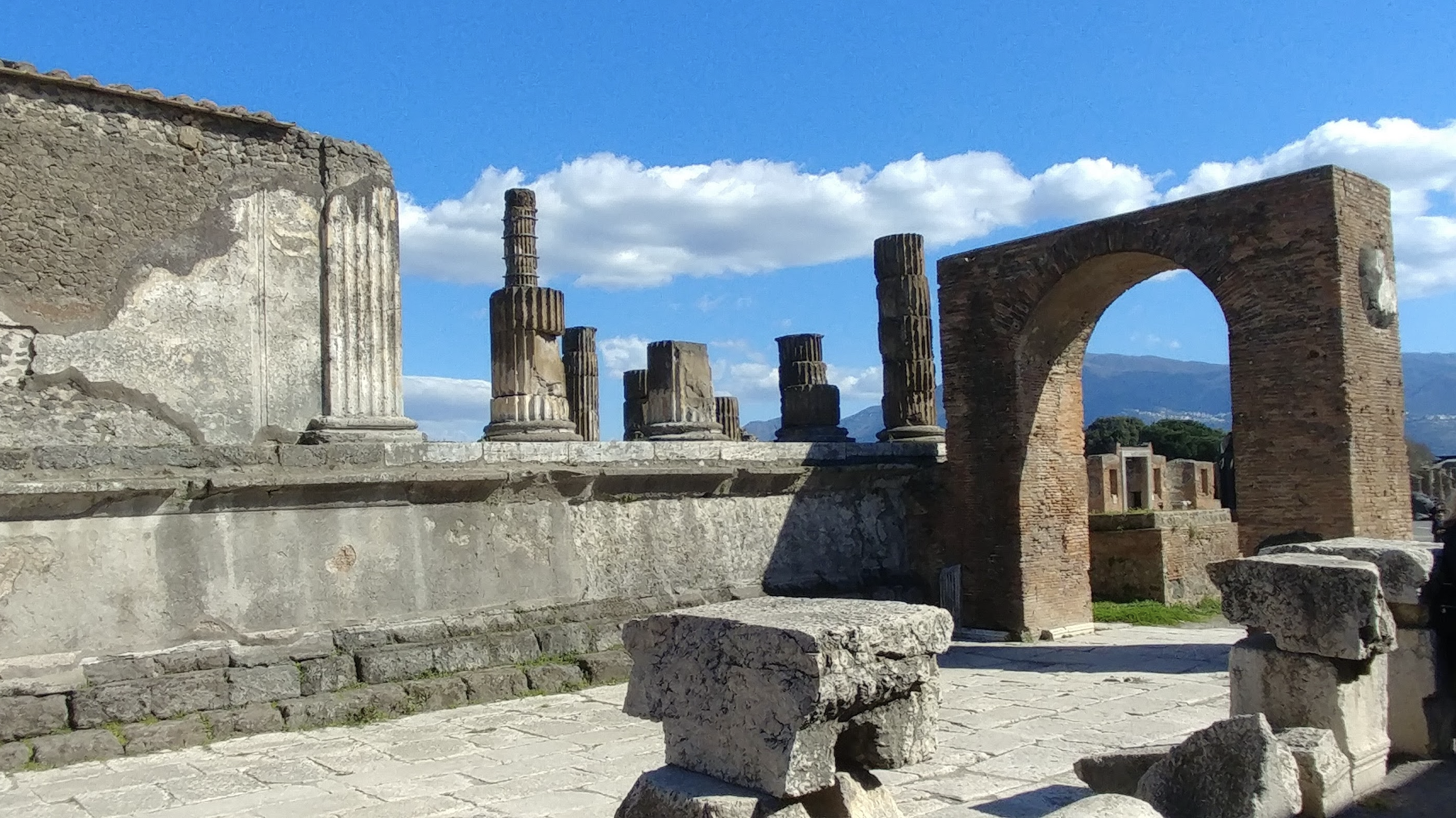 Pompeii, some of the bluest skies I've seen