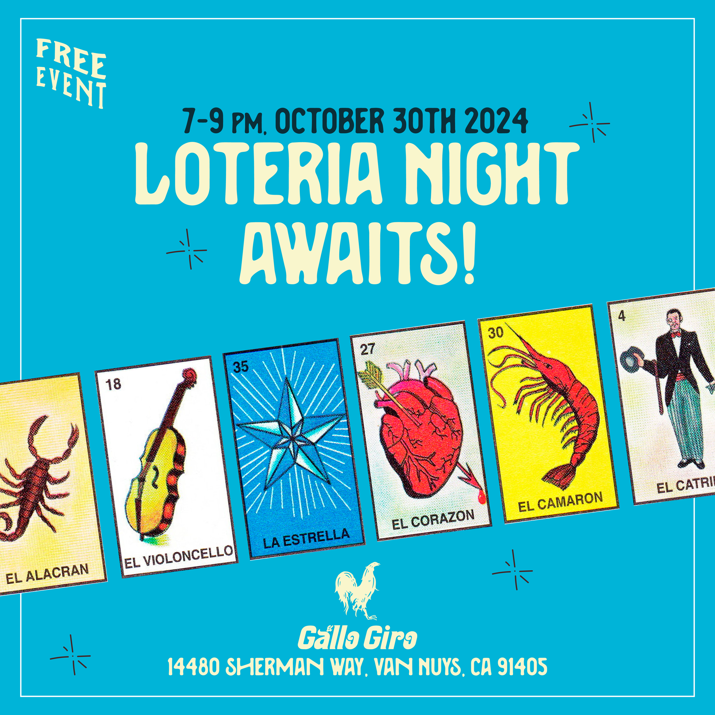 Loteria Night at El Gallo Giro