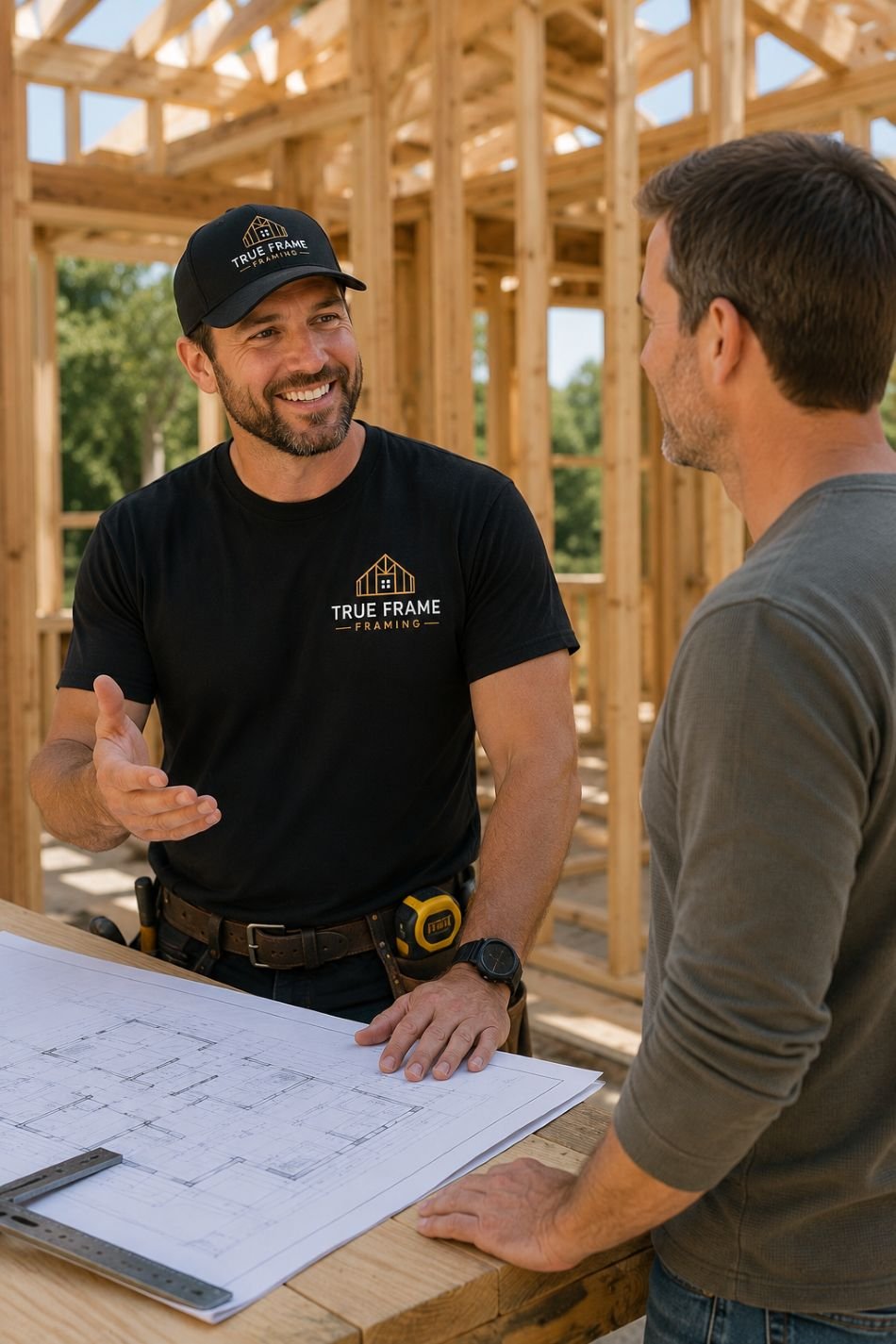 Image of a happy customer of a framing company