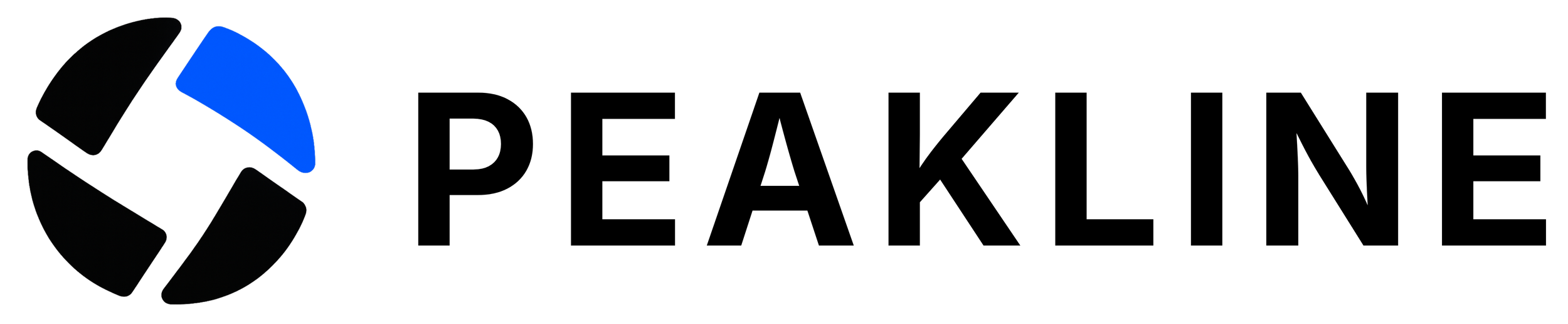 Peakline black logo