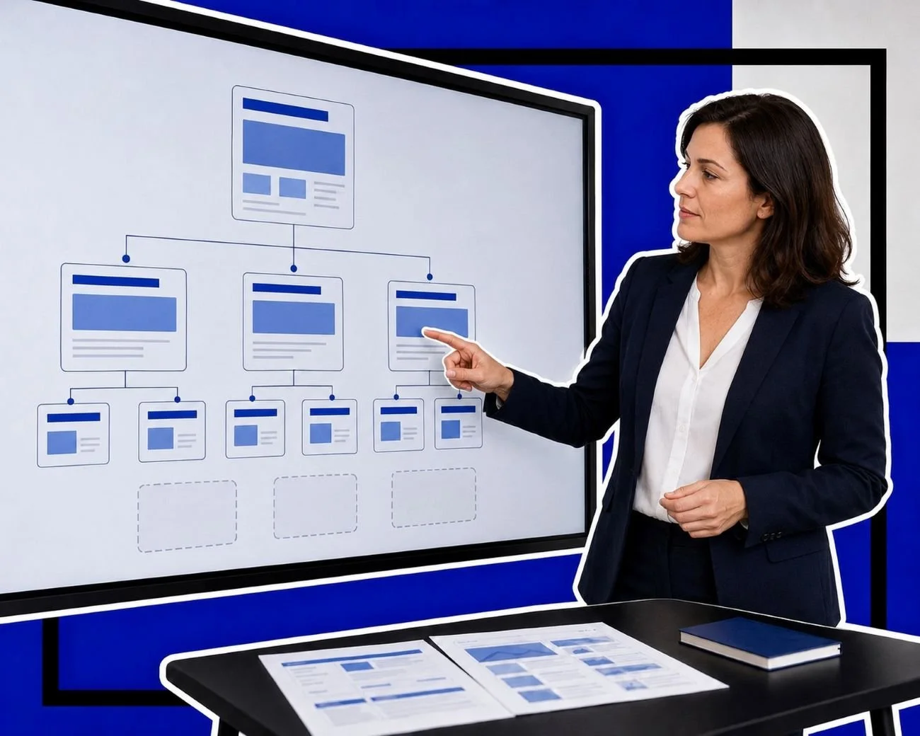 An image of someone showing content opportunities