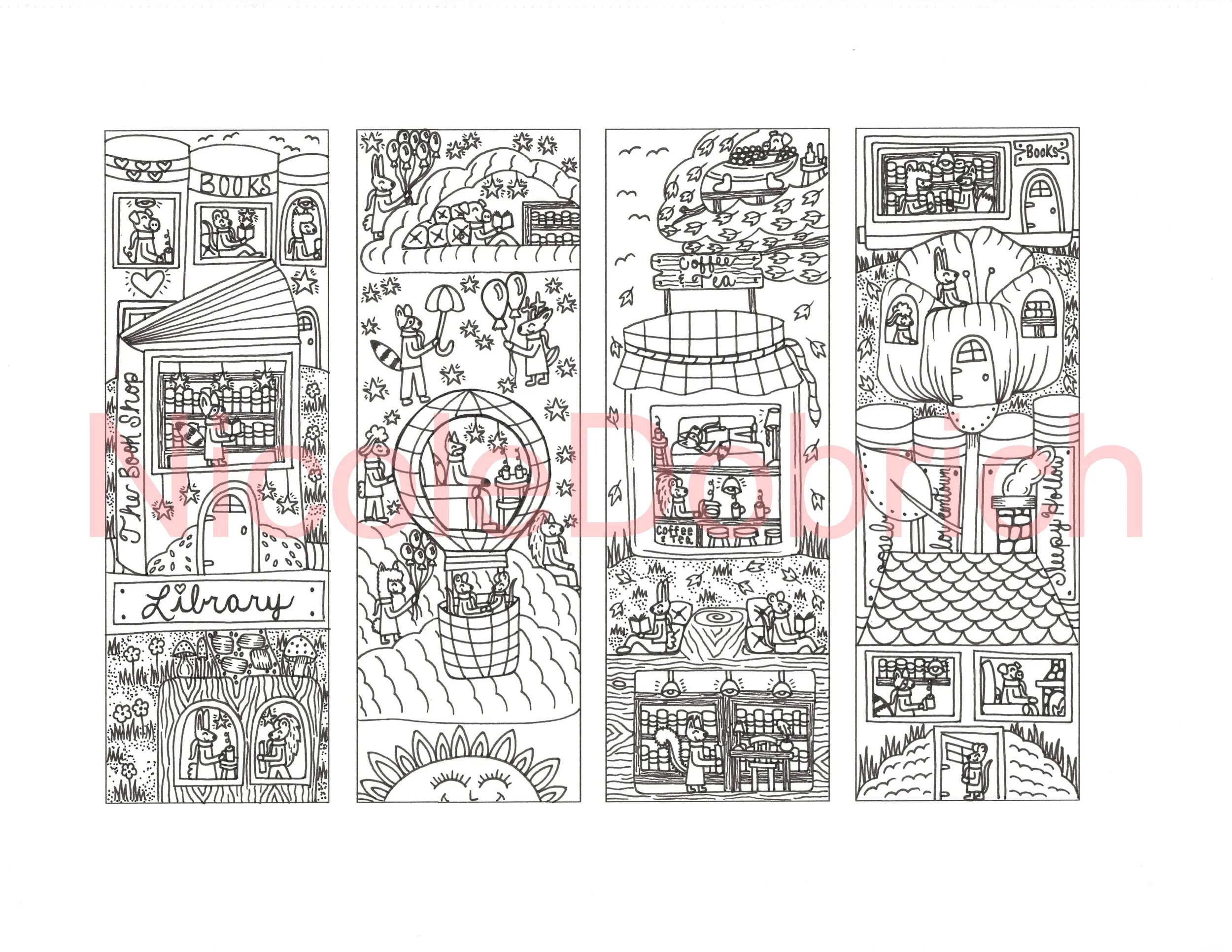 Woodland Creatures Bookmark 1 Watercolor 1.jpeg