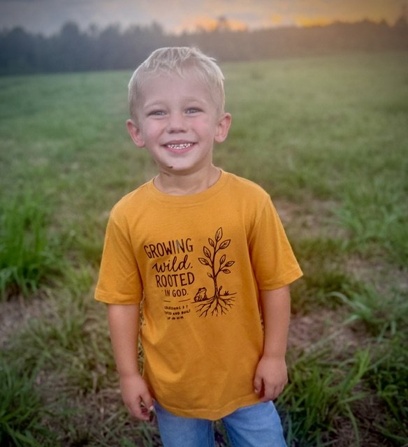 Growing Wild Rooted in God Tee