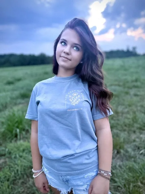 God Grew Me Here Front & Back Tee