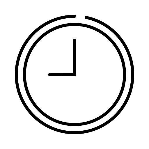 A clock to represent a timed event.