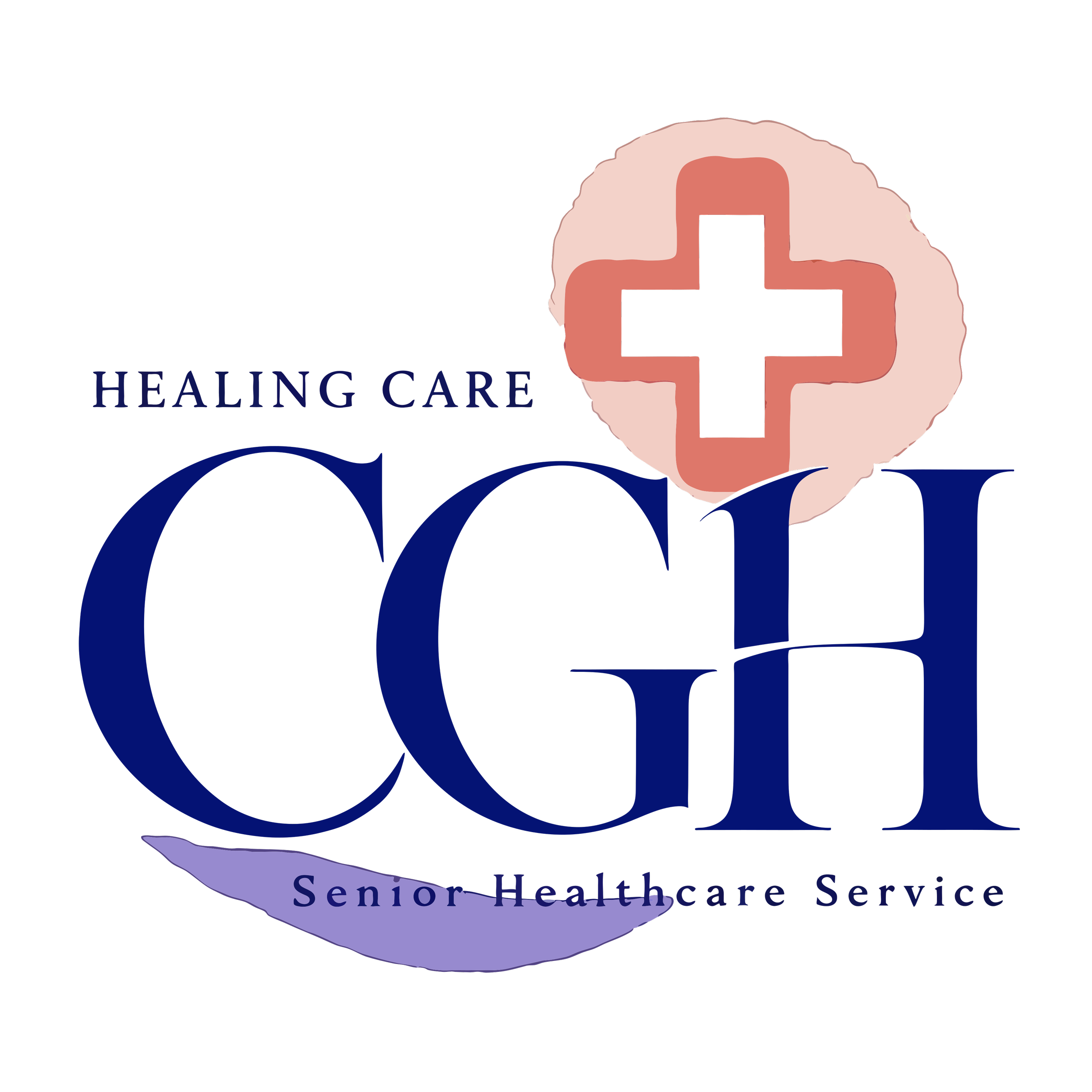 Logo of Senior Healthcare Service featuring a stylized human head with a medical cross inside.
