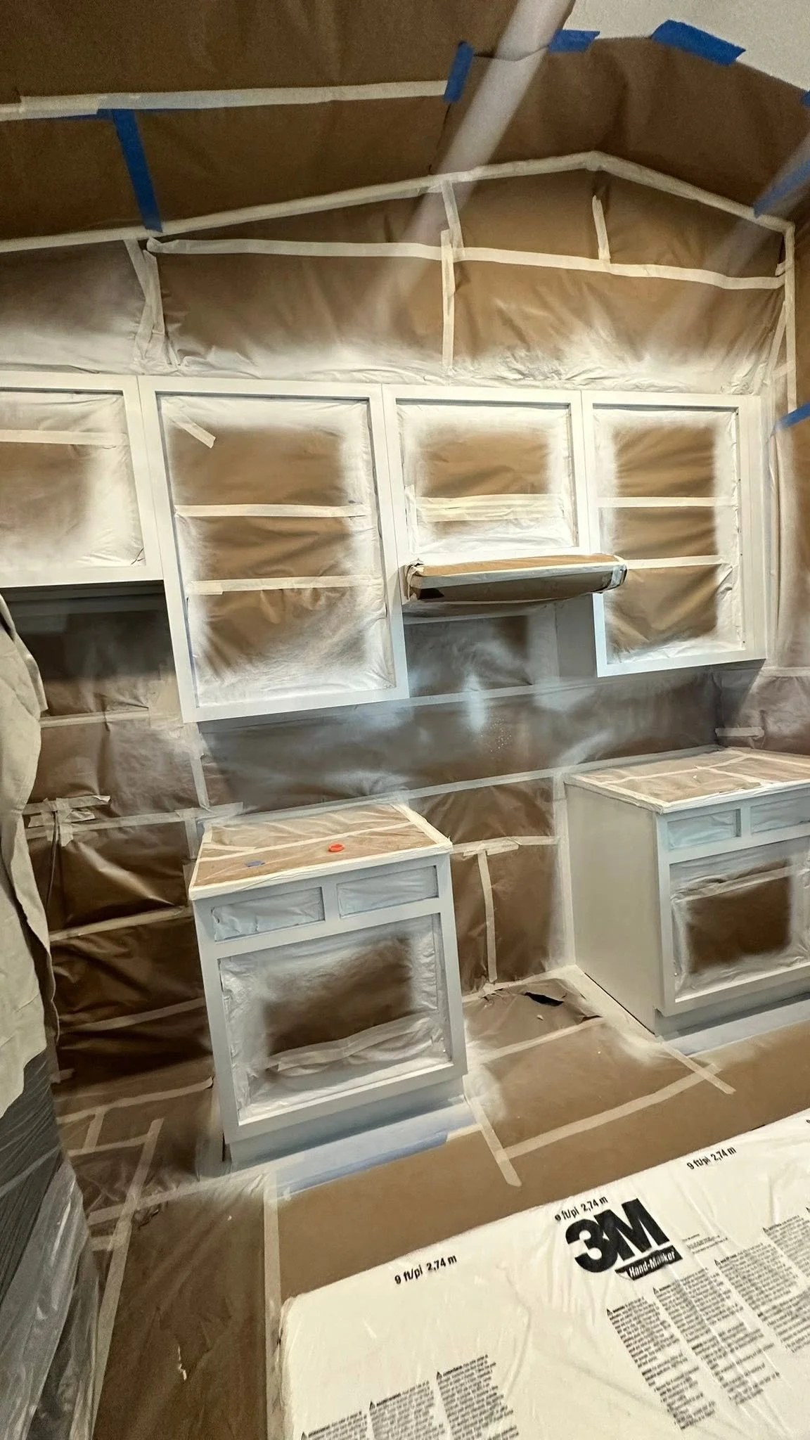 Kitchen cabinet painting, part of our interior painting services in Florida