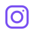 The icon of the social media platform Instagram.