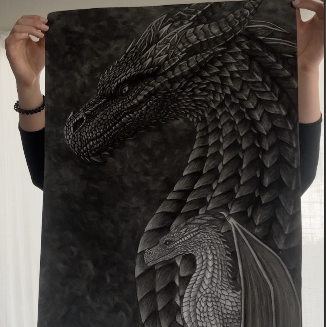 Onyx and Gold (original artwork)