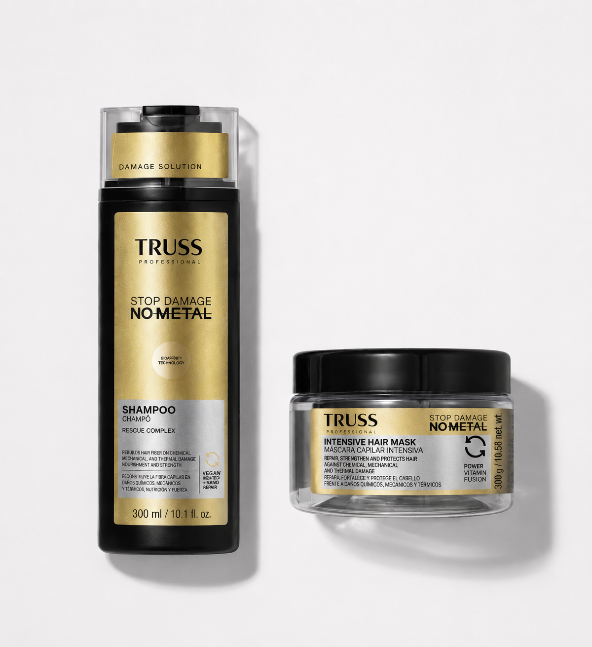 Kit Restaurador Capilar Truss Professional Stop Damage No Metal
