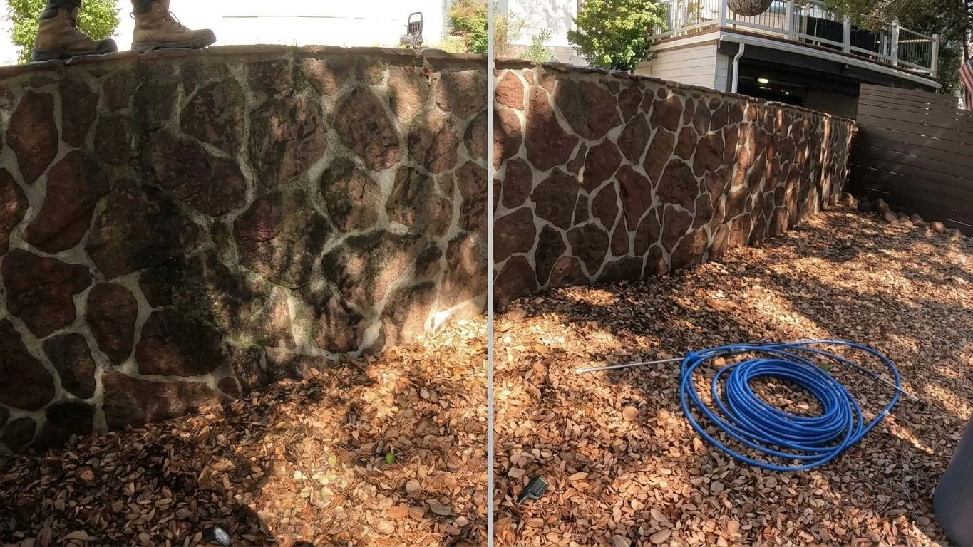Top-Down Pressure Washing