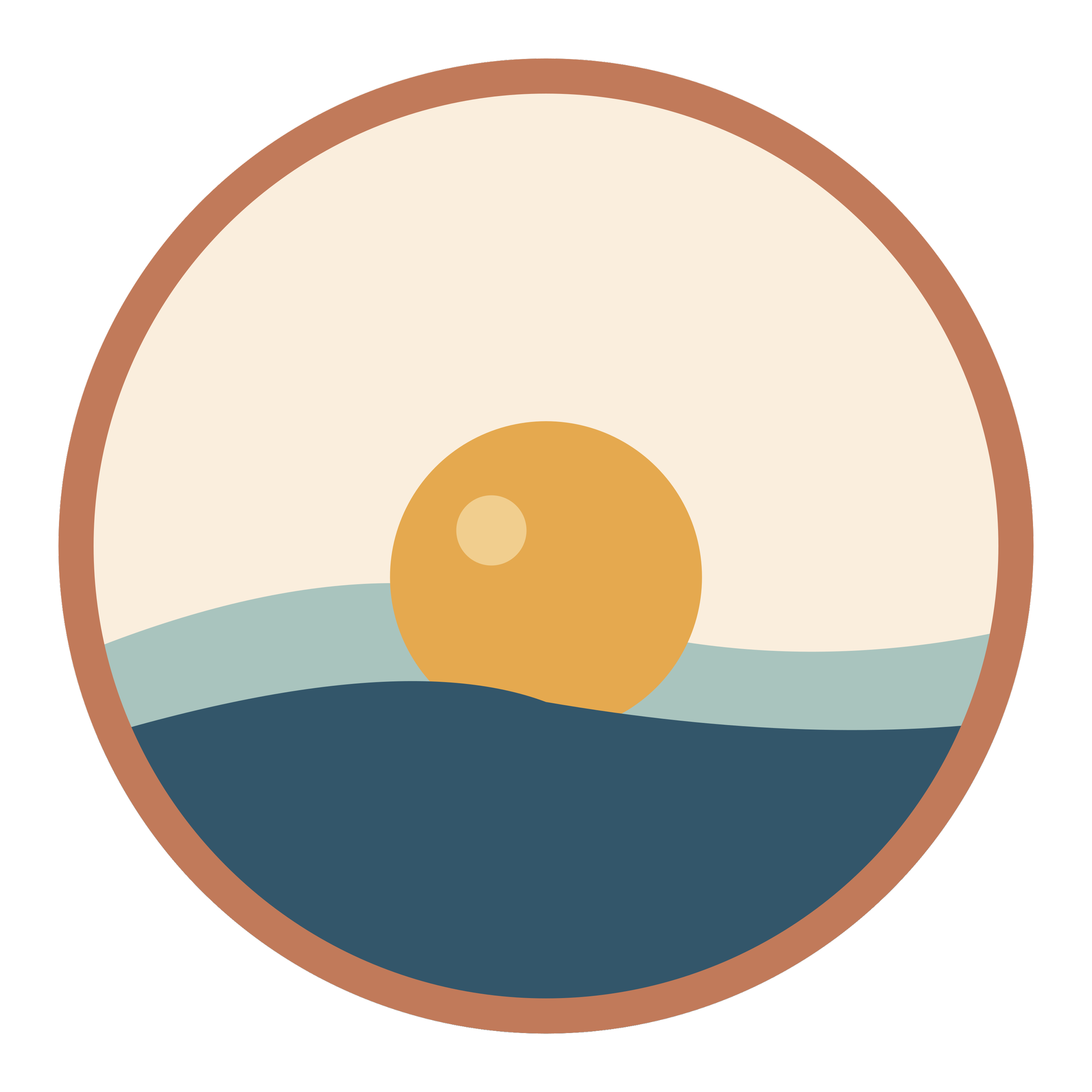 Close-up illustration of a coffee bean's cross-section showing layers and color variations.